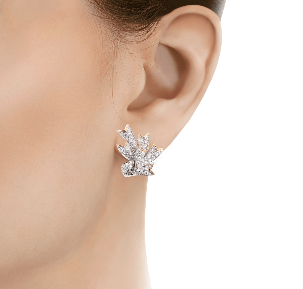 Tiffany & Co. Diamond Earrings, 4.00 Carats