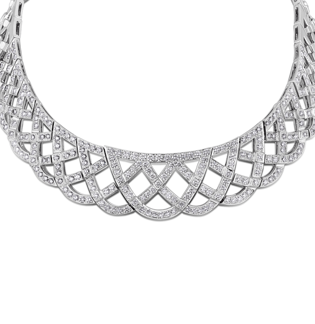 Hans D. Krieger Diamond and Gold Necklace, 16.84 carats