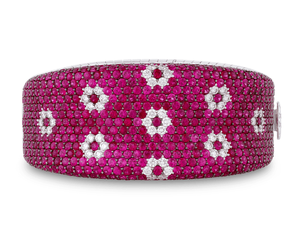 Roberto Coin Diamond and Ruby Bracelet
