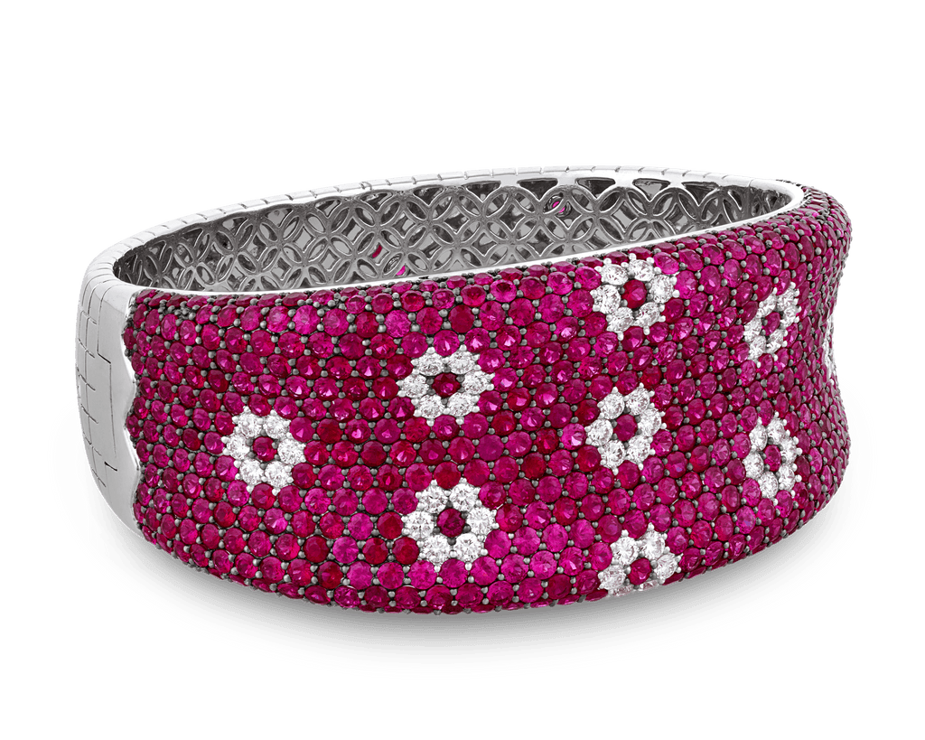 Roberto Coin Diamond and Ruby Bracelet