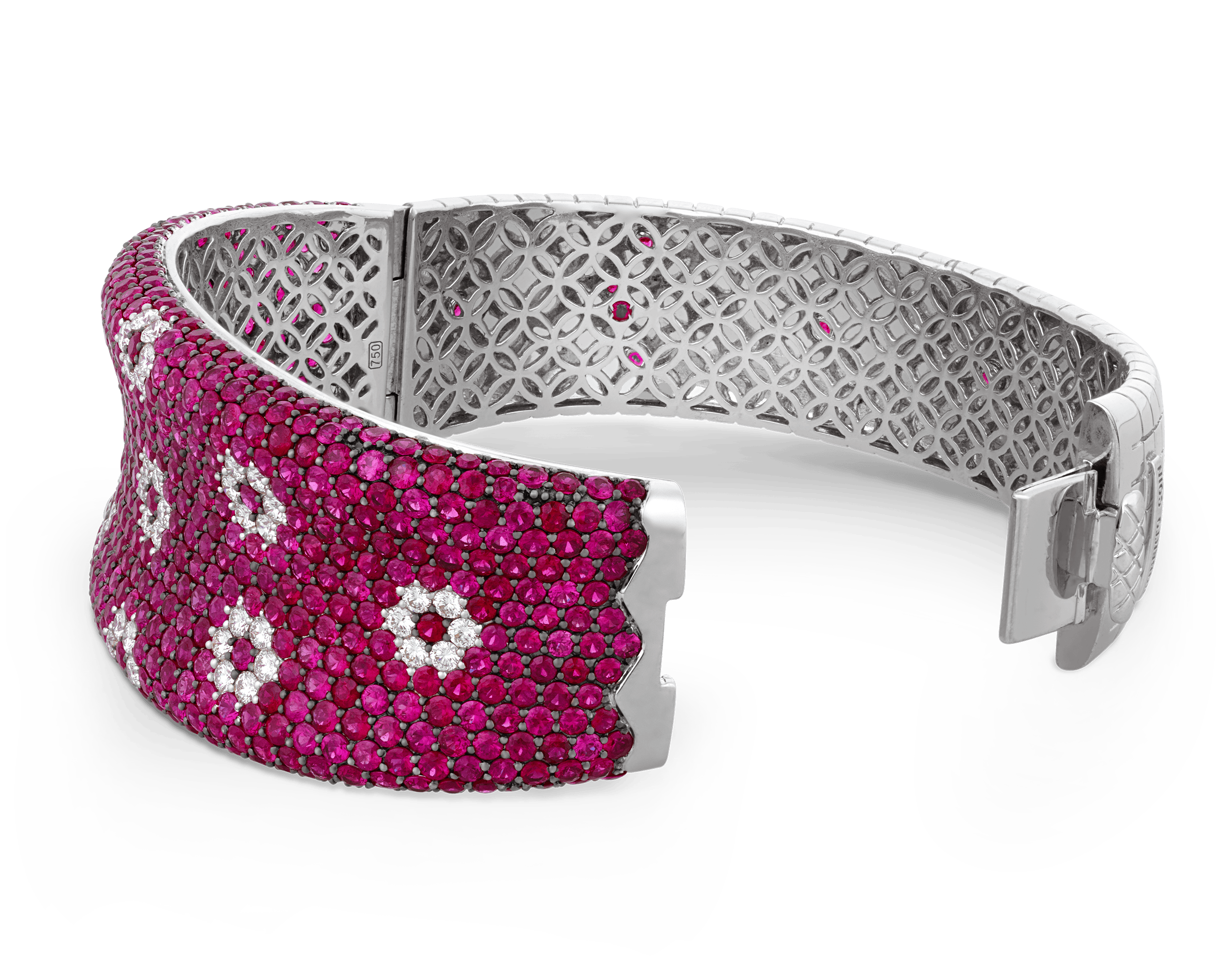 Roberto Coin Diamond and Ruby Bracelet