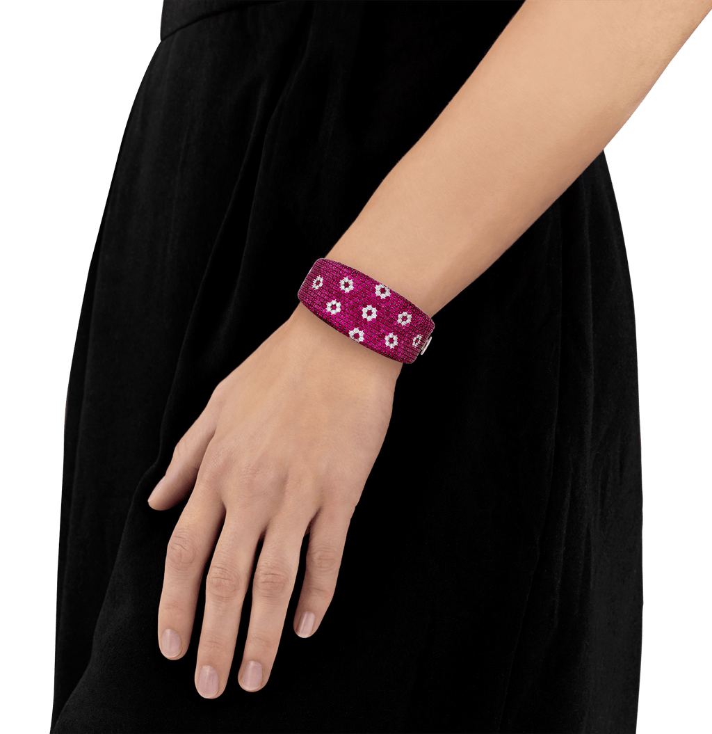 Roberto Coin Diamond and Ruby Bracelet