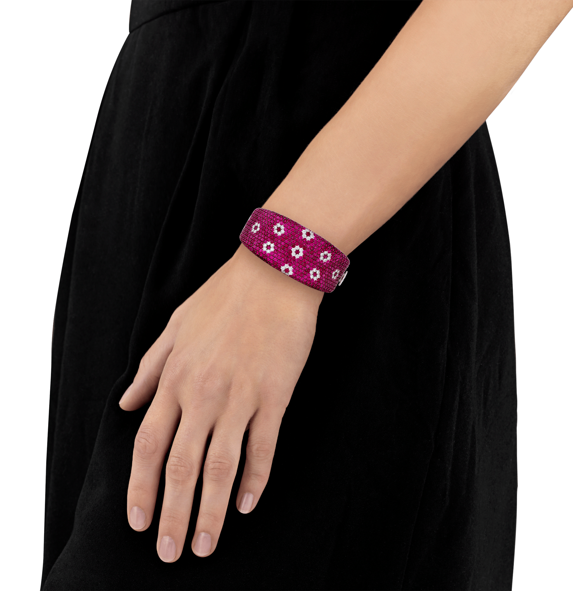 Roberto Coin Diamond and Ruby Bracelet