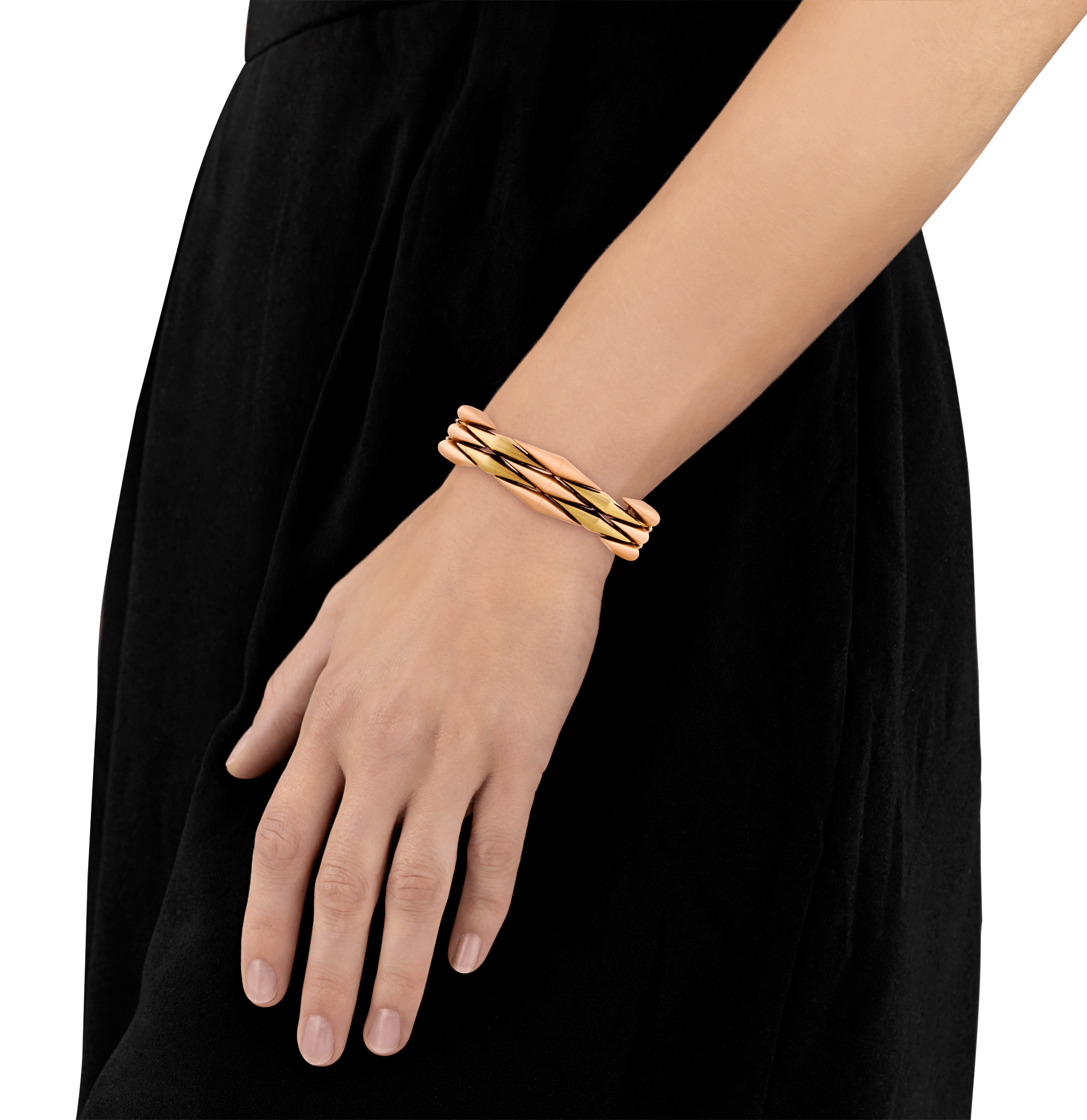 Retro 14K Yellow and Rose Gold Bracelet