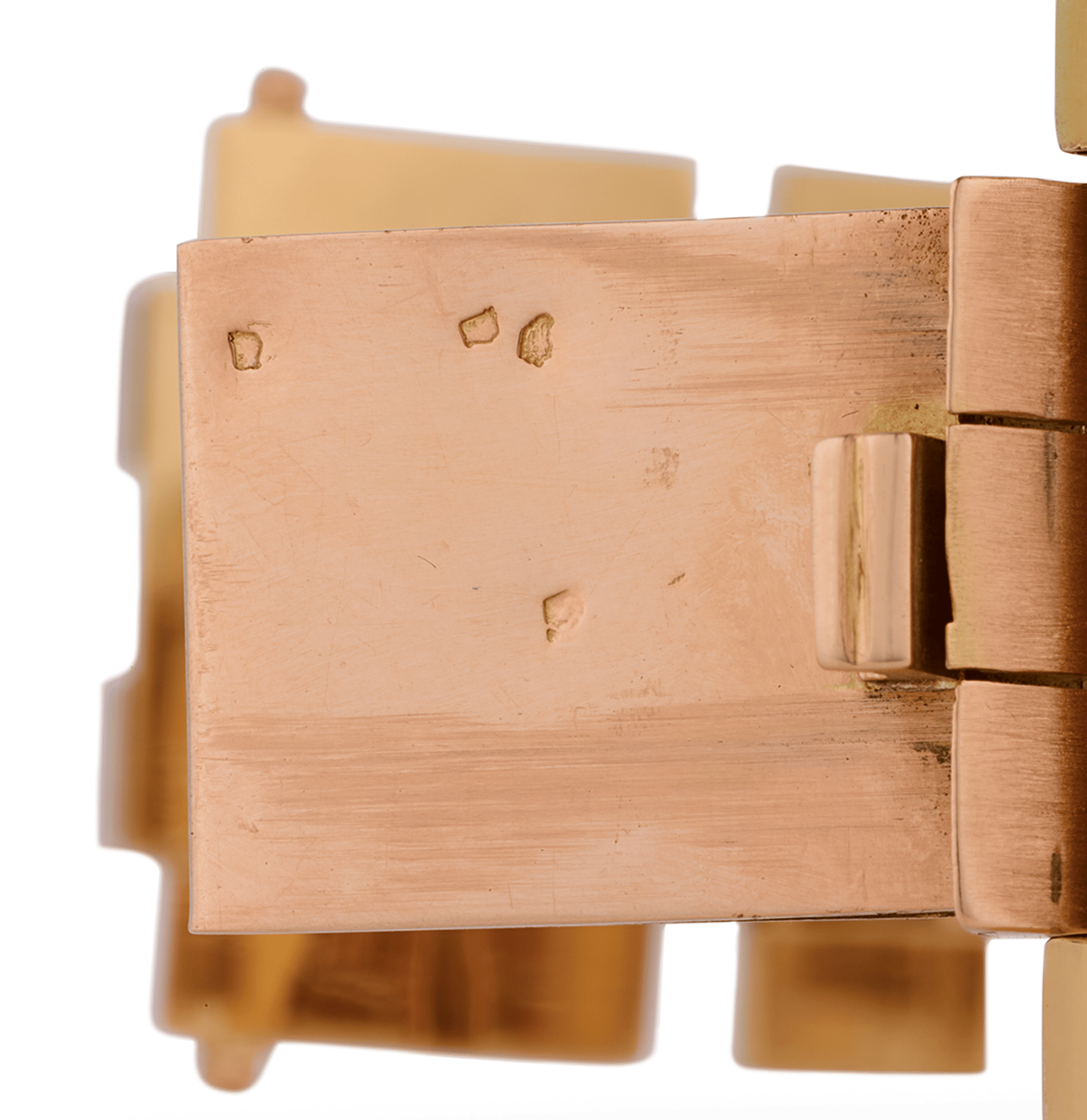 Retro Rose and Yellow Gold Tank Bracelet