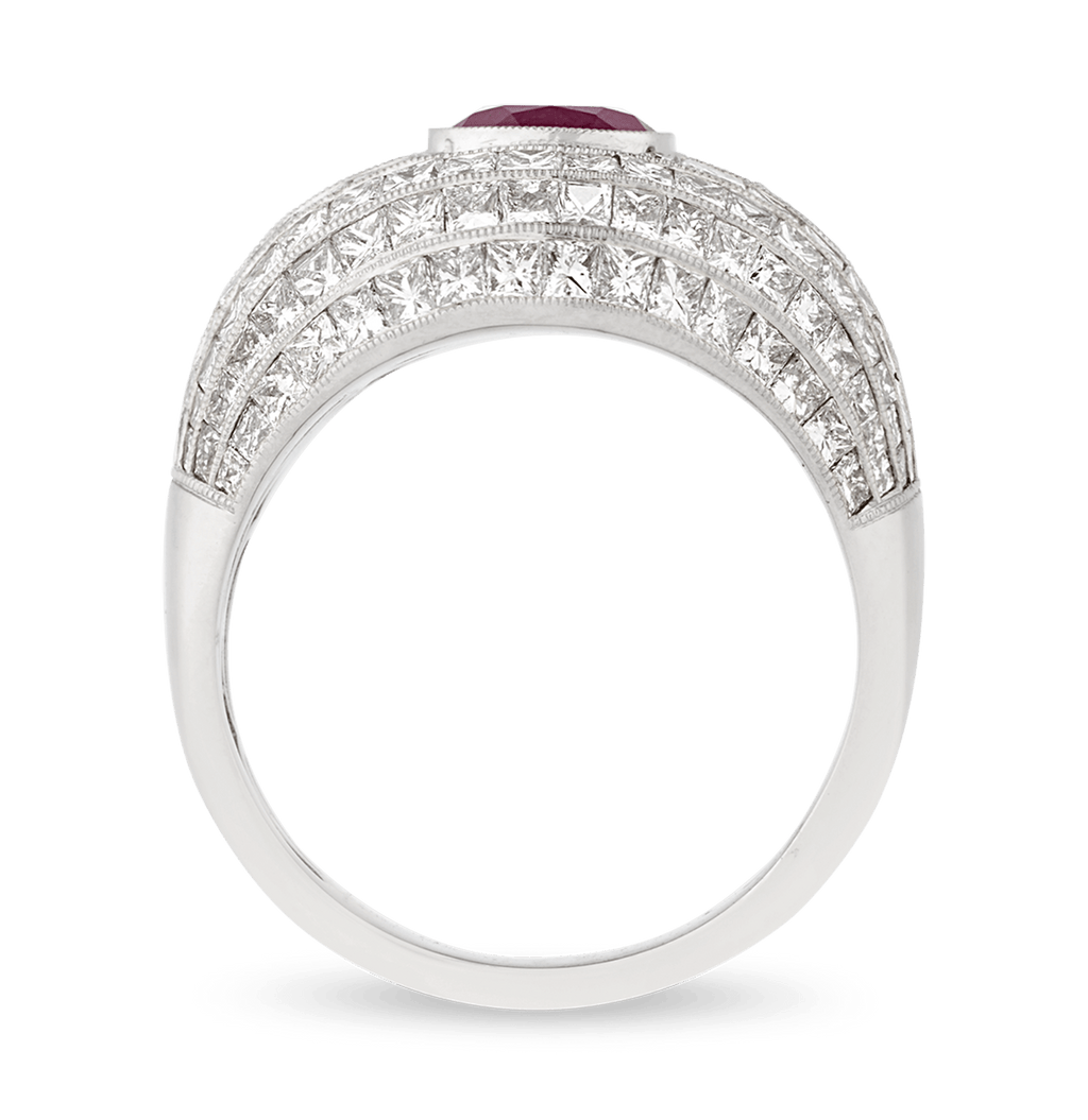 Unheated Burma Ruby Ring, 2.56 carats