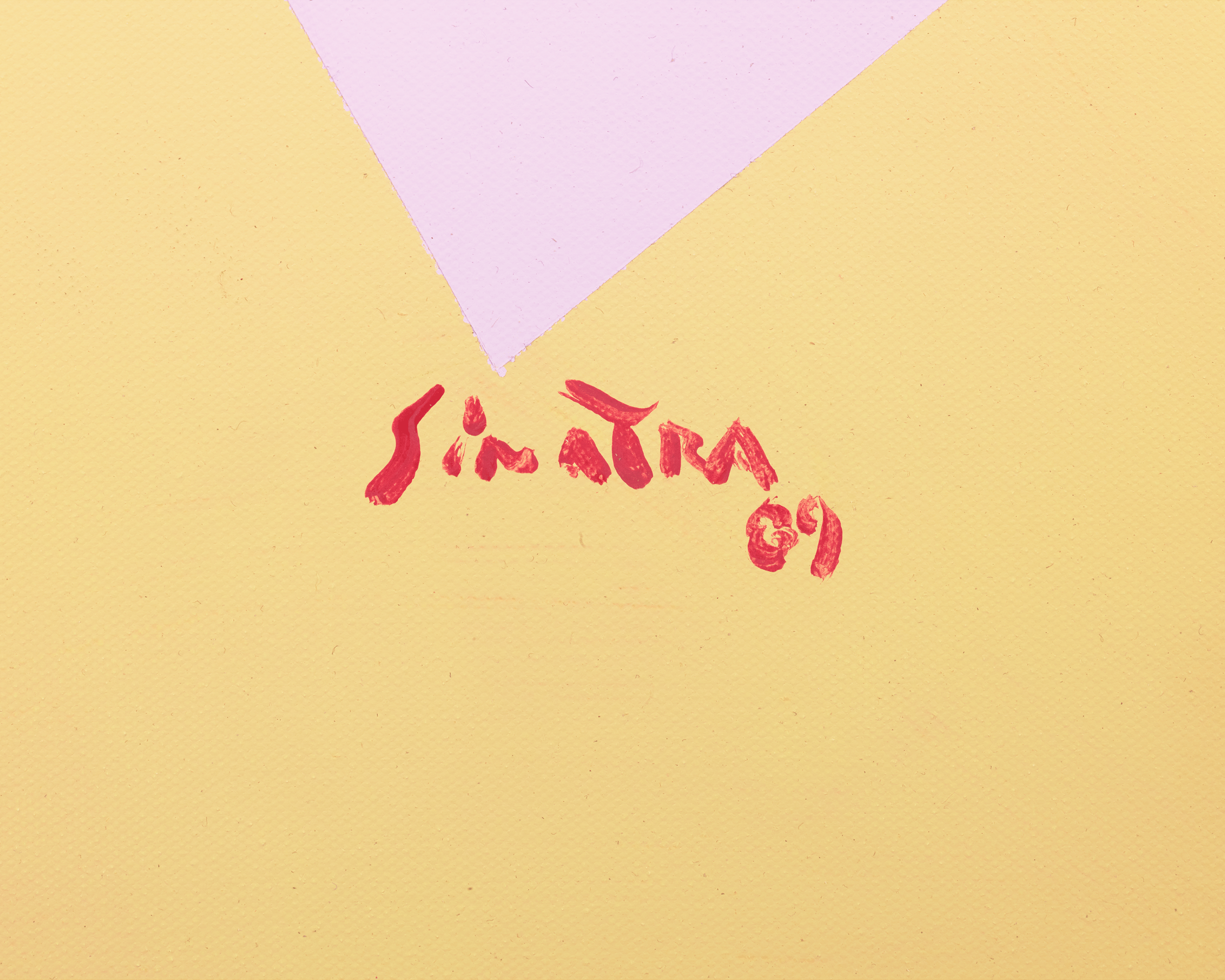 Yellow Abstract with Triangles by Frank Sinatra