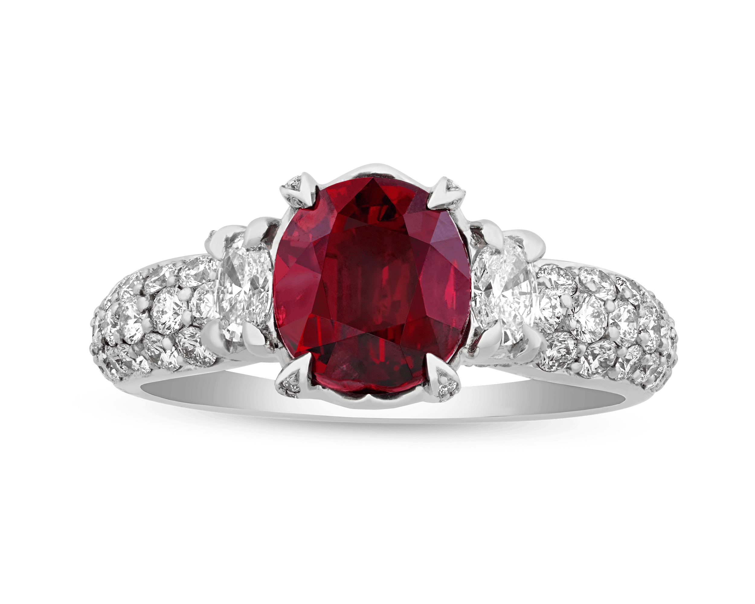 Kat Florence Untreated Ruby Ring, 3.00 Carats