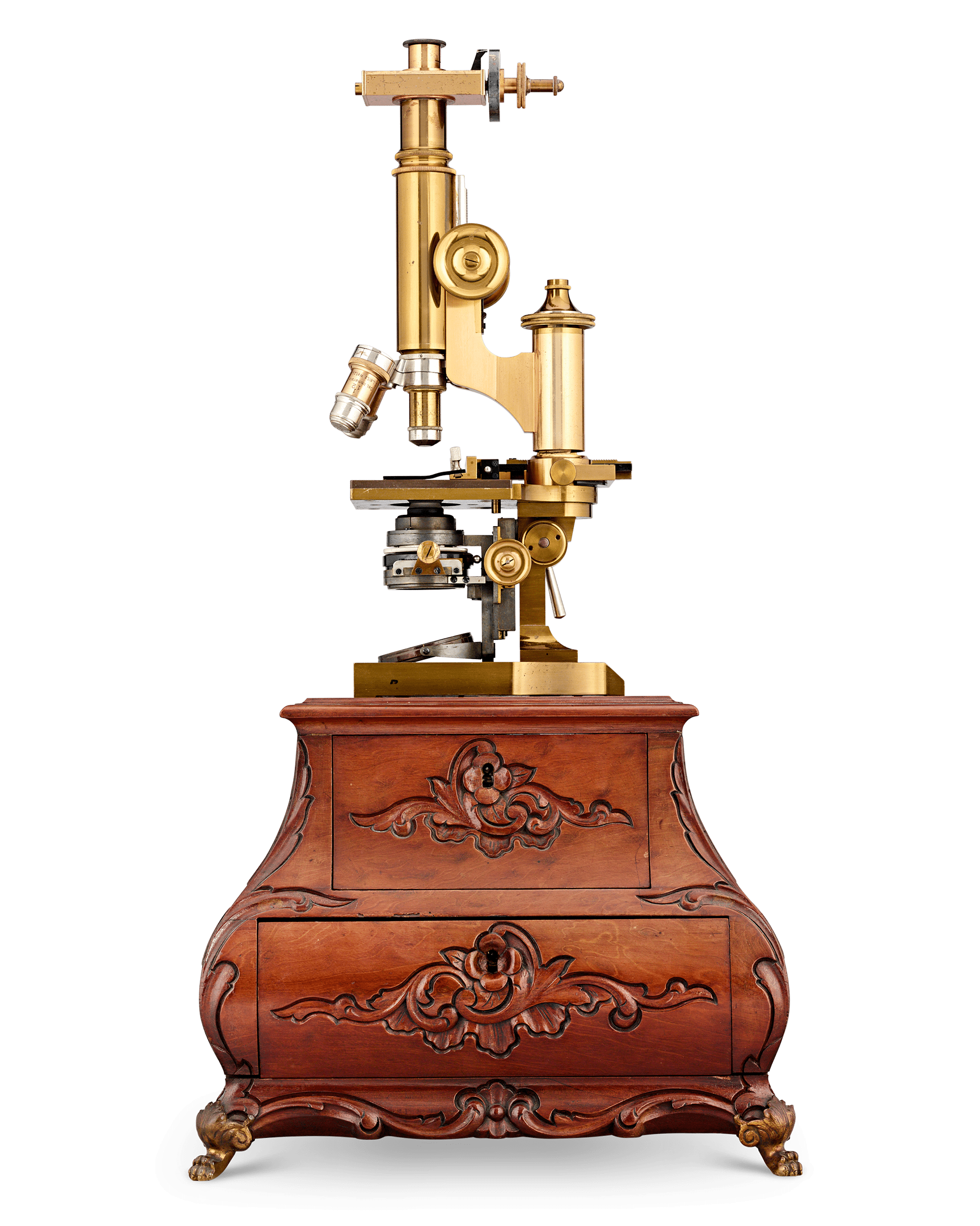 Leitz Brass Compound Microscope