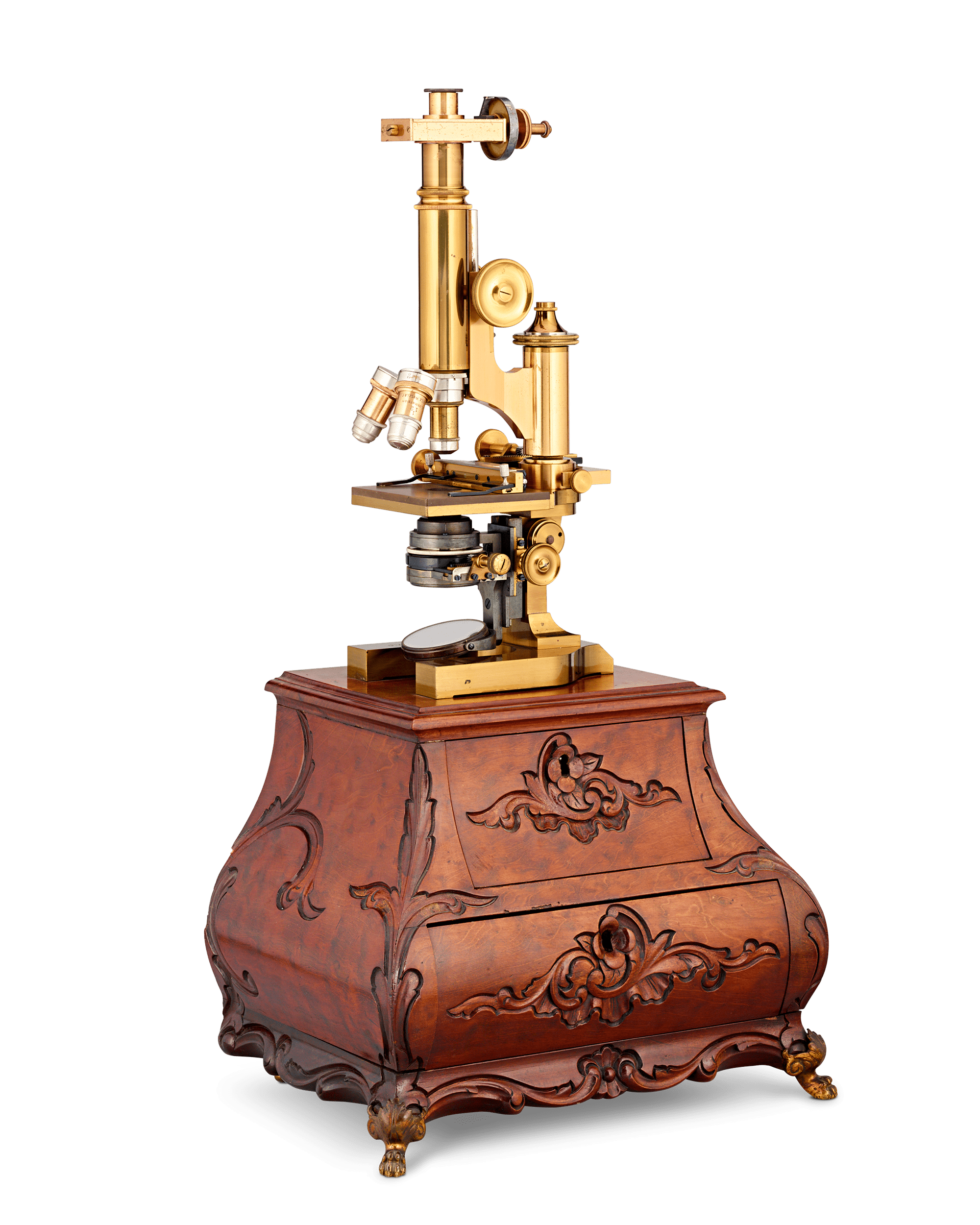 Leitz Brass Compound Microscope
