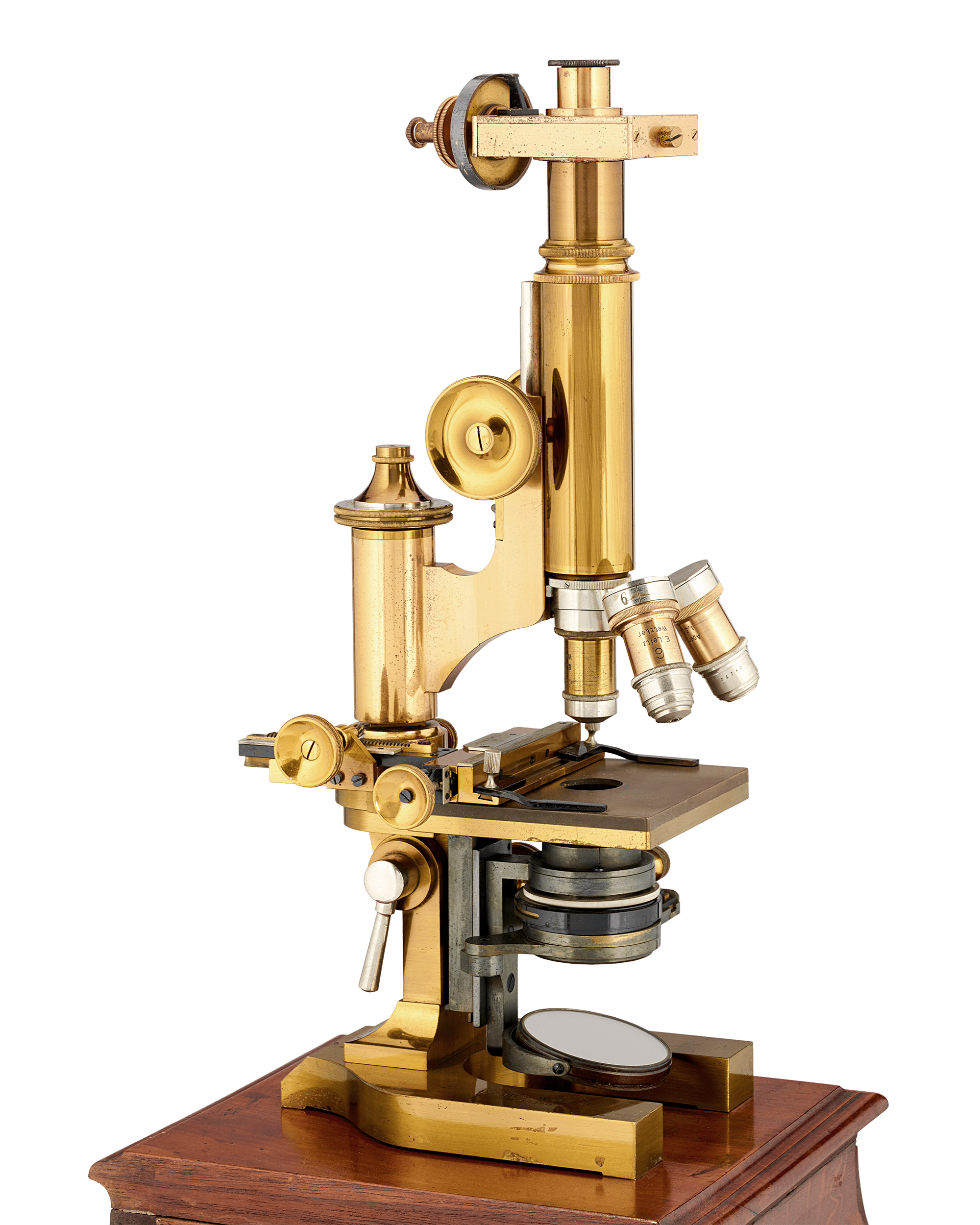 Leitz Brass Compound Microscope