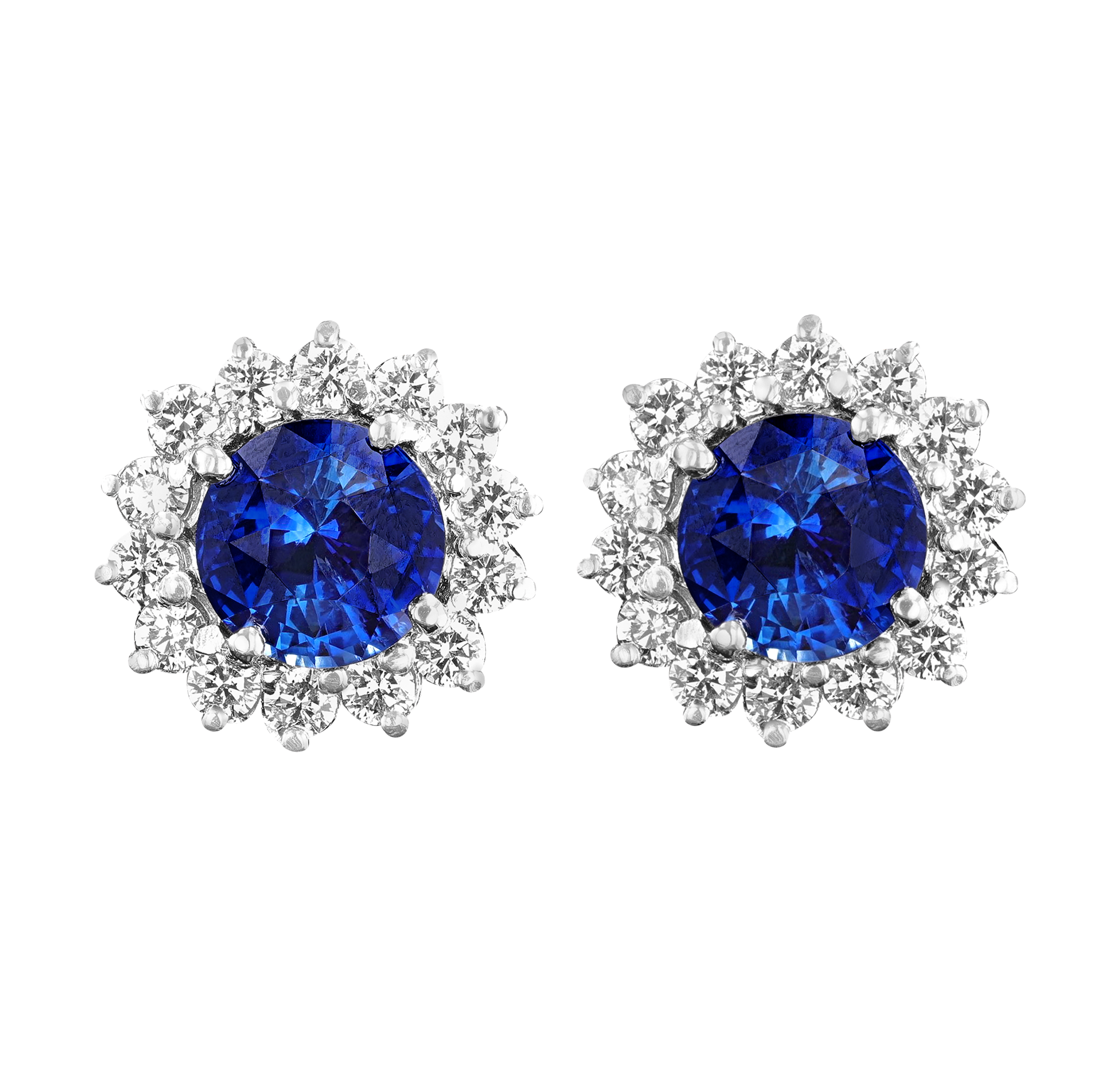 Ceylon Sapphire Earrings, 8.31 Carats