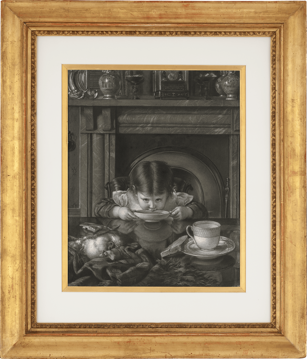 L’Heure du goûter! by Jules-Émile Saintin