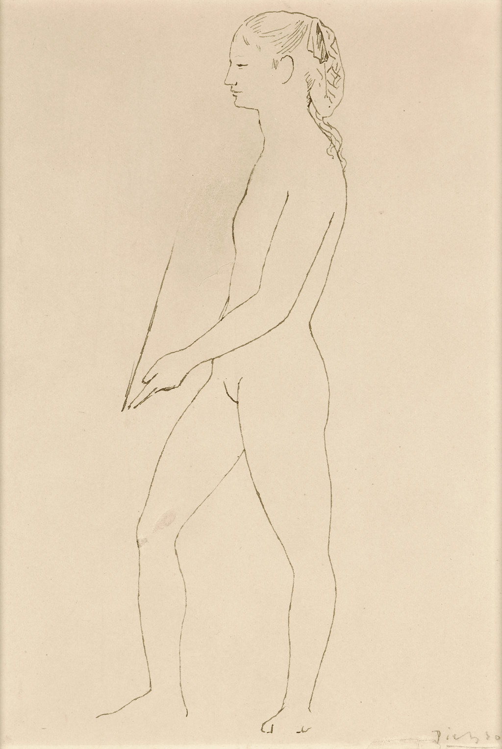 Nu tenant un miroir by Pablo Picasso