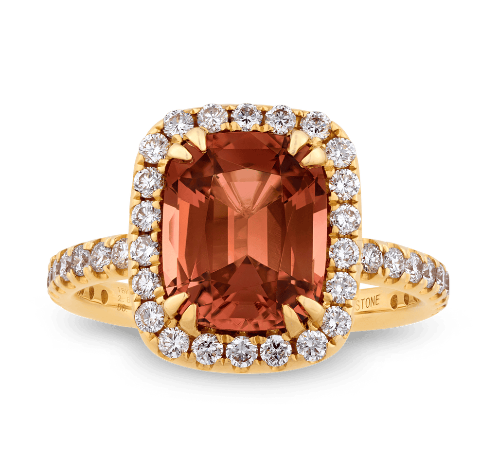 Bi-Color Tourmaline Ring, 2.84 Carats