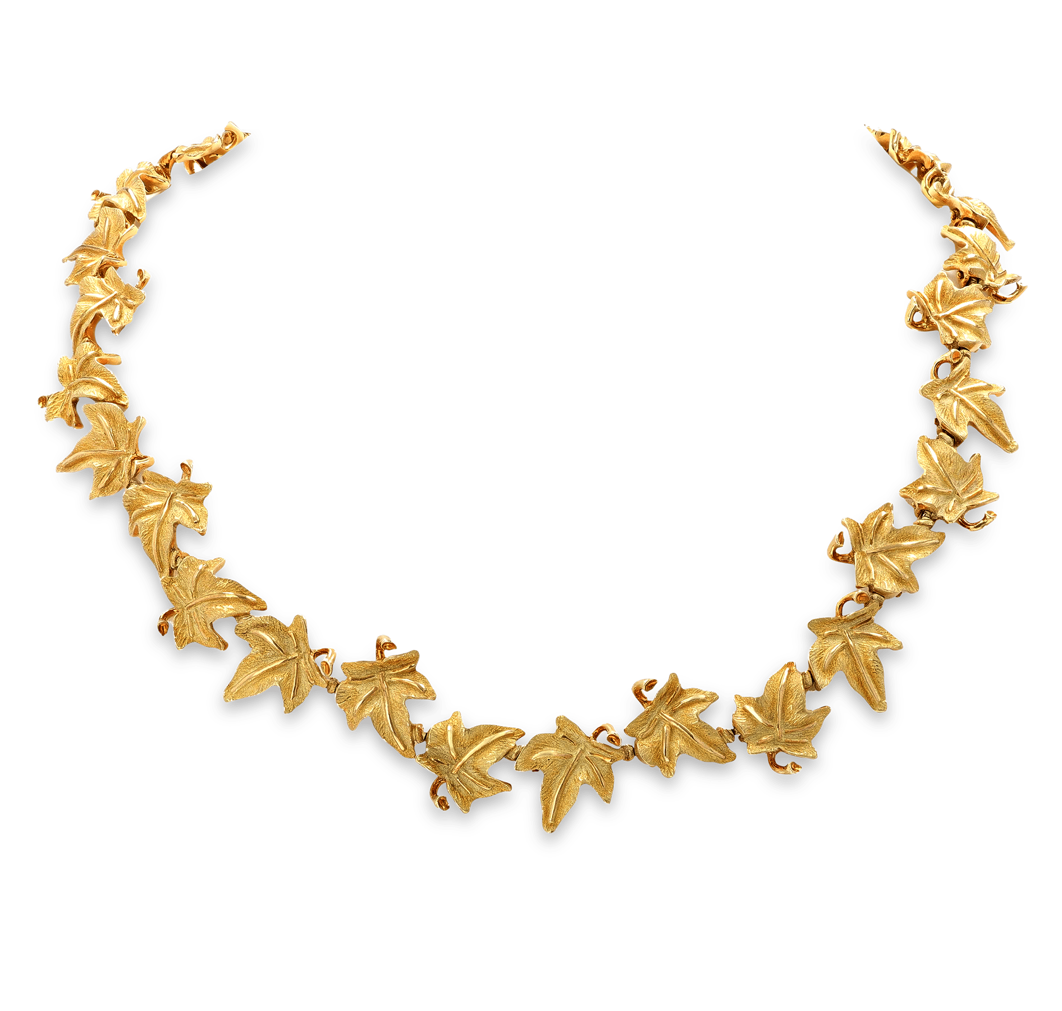 Tiffany & Co. 18K Gold Leaf Necklace