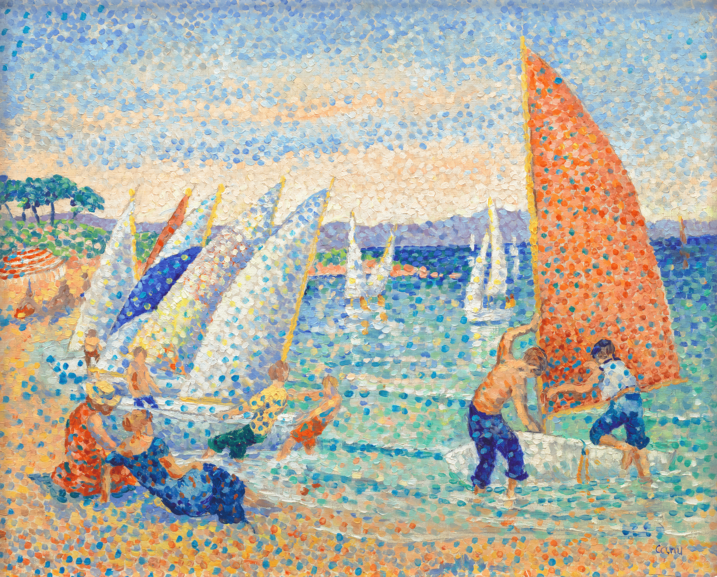 Preparations for the Regattas by Yvonne Canu