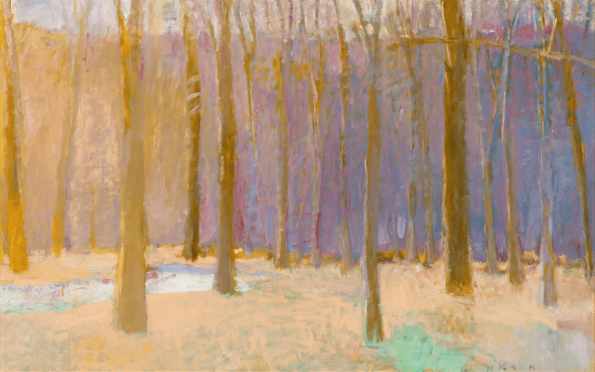 A Spot of Grass by Wolf Kahn