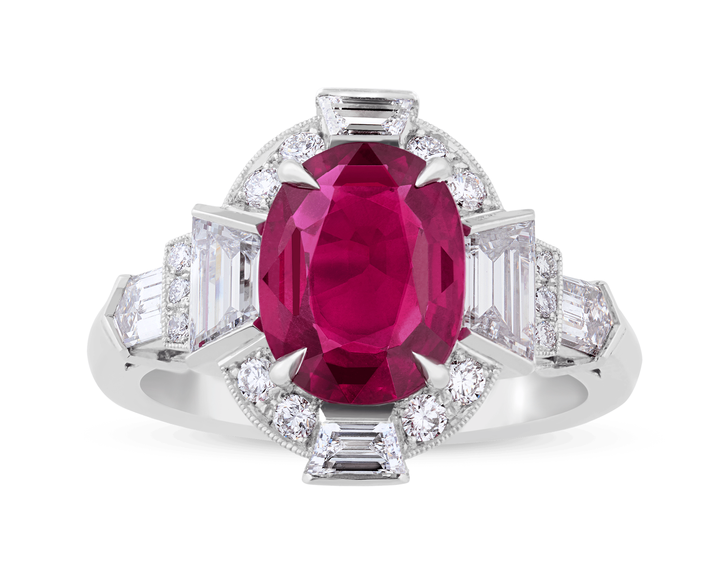 Raymond Yard Untreated Ruby Ring, 2.25 Carats