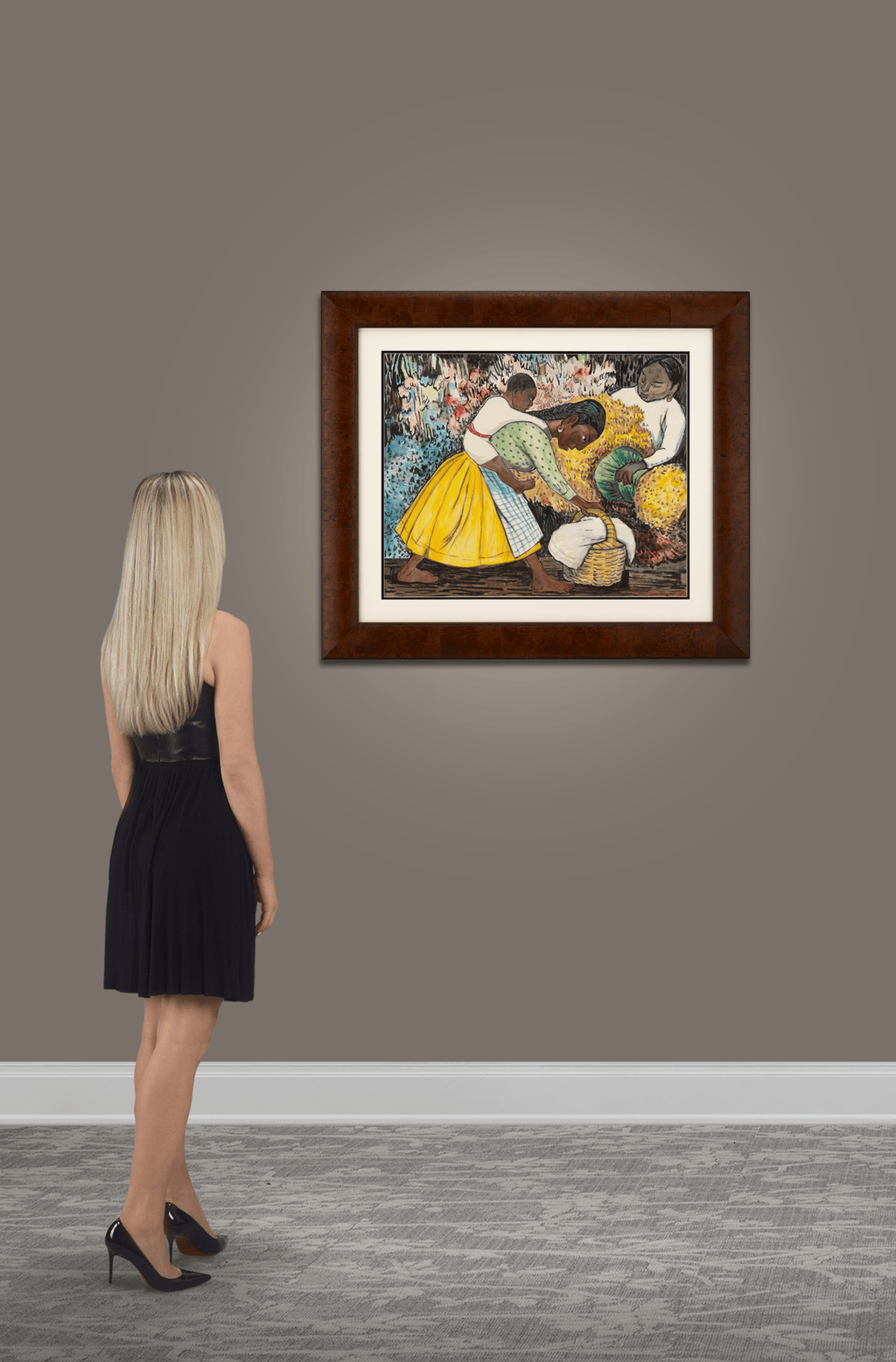 Mercado de flores (Mujer cargando un
niño) by Diego Rivera