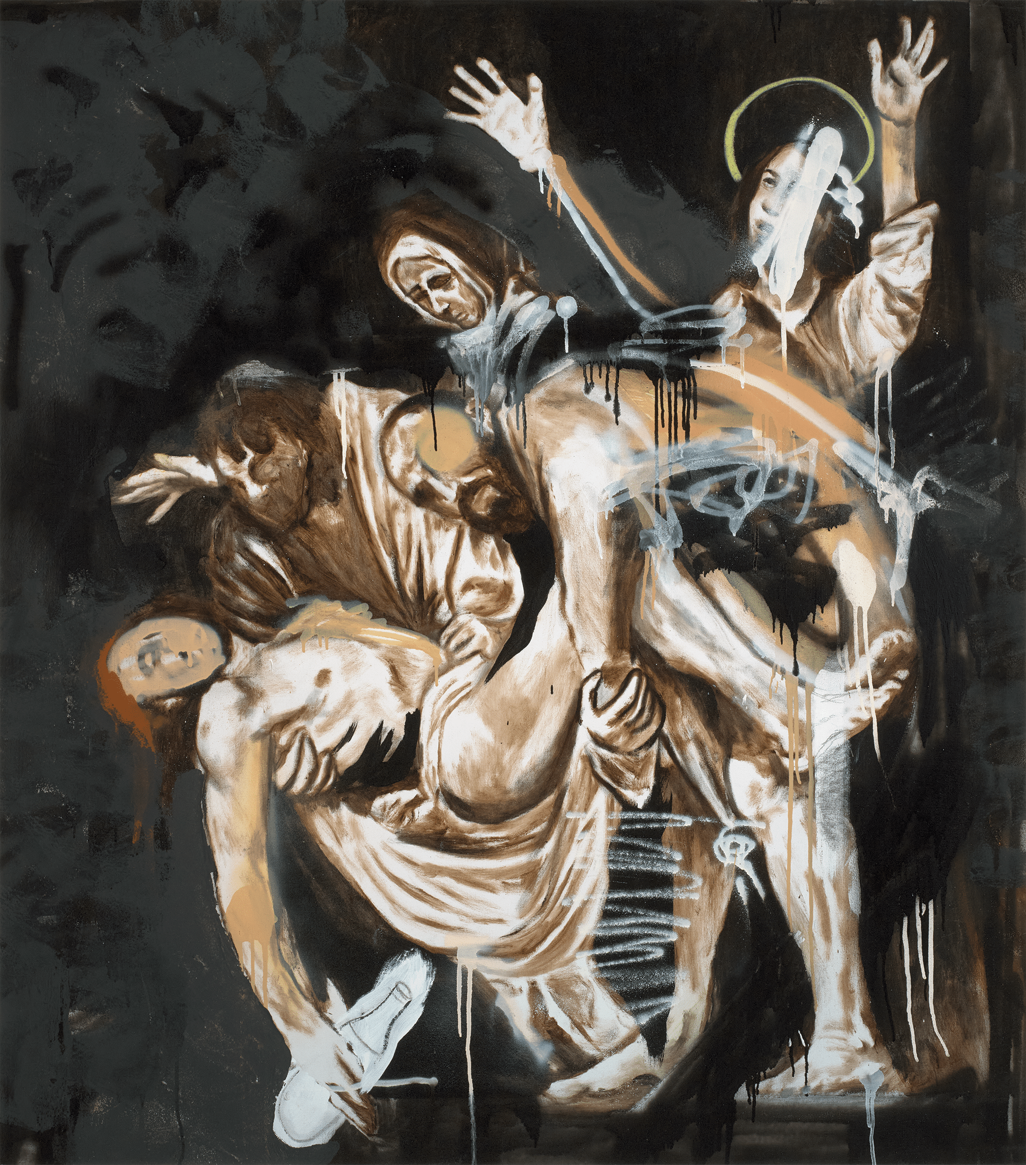 Family Grace—After Caravaggio by Louis Carreon