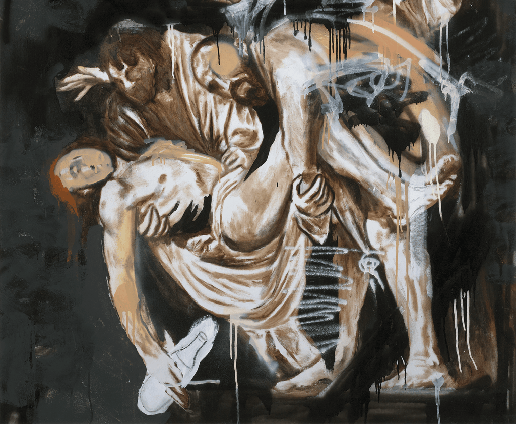 Family Grace—After Caravaggio by Louis Carreon