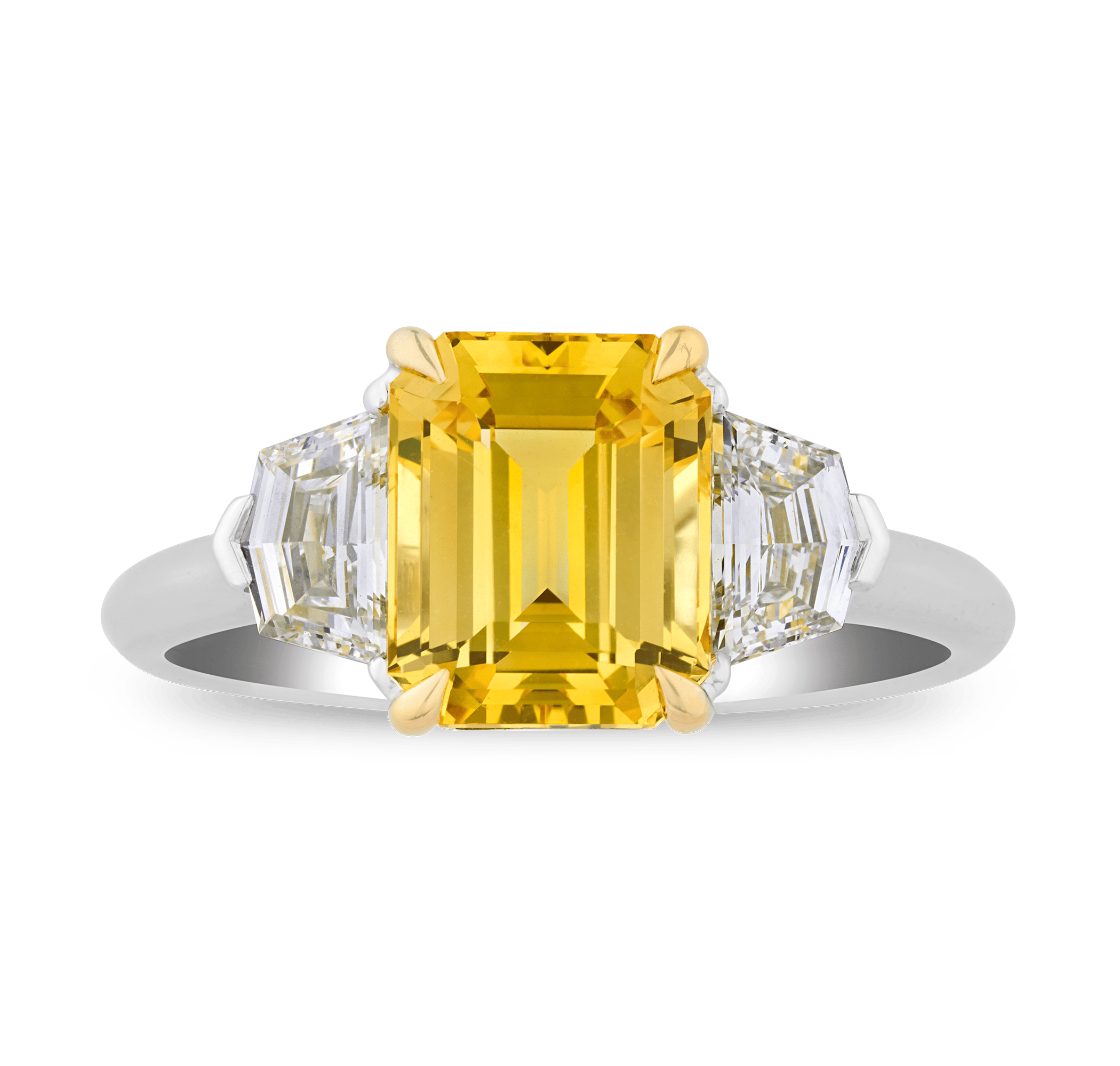 Rebecca Rau Yellow Sapphire Ring, 3.20 Carats