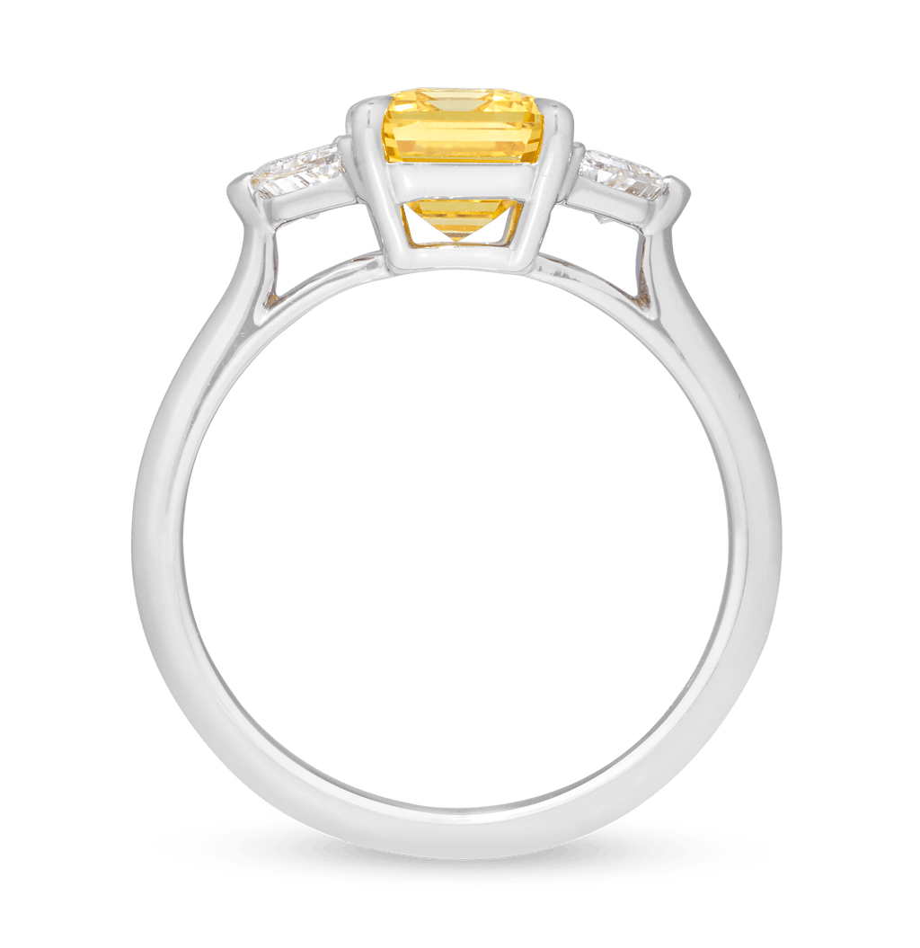 Rebecca Rau Yellow Sapphire Ring, 3.20 Carats