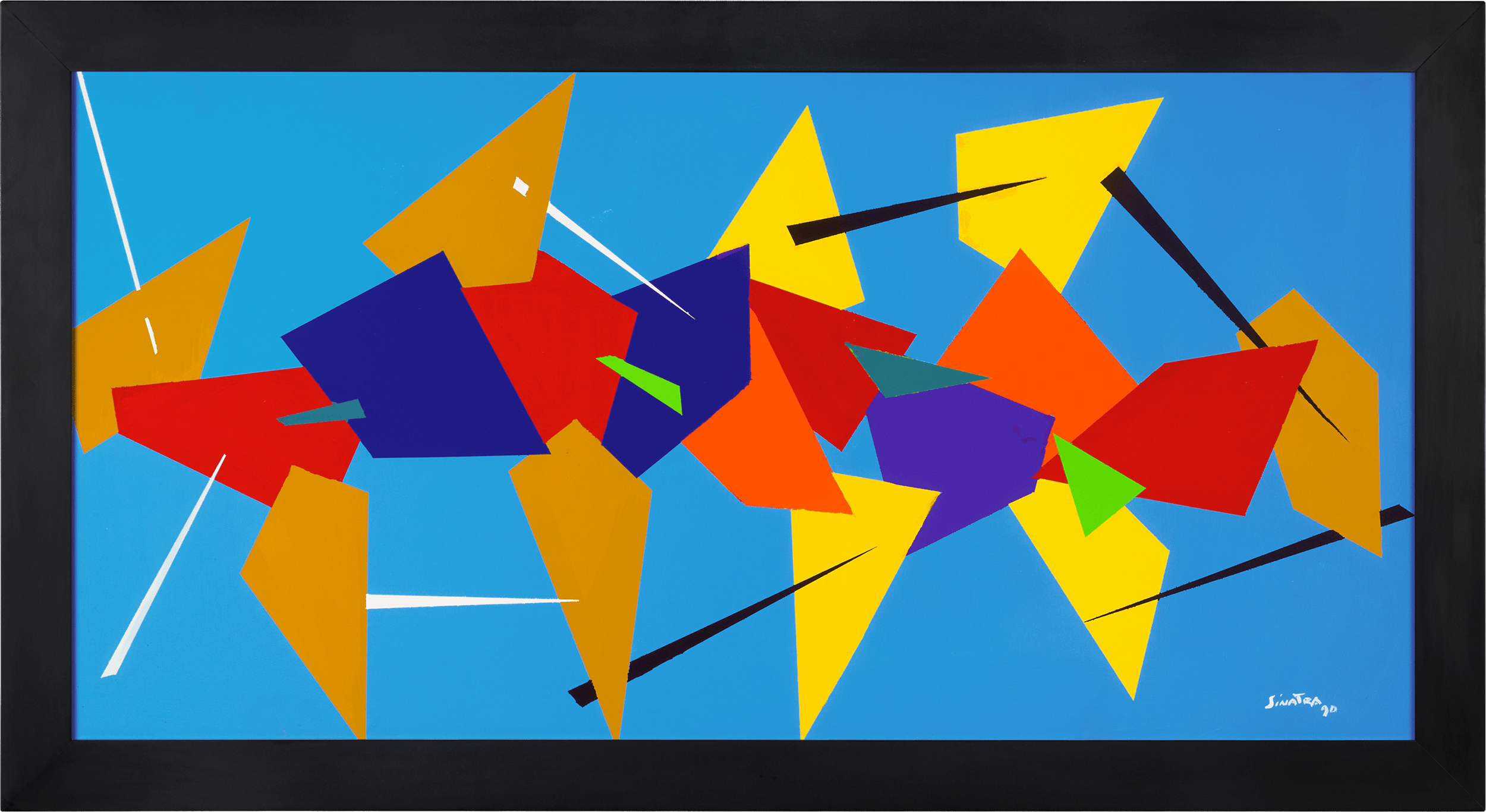Blue Abstract by Frank Sinatra
