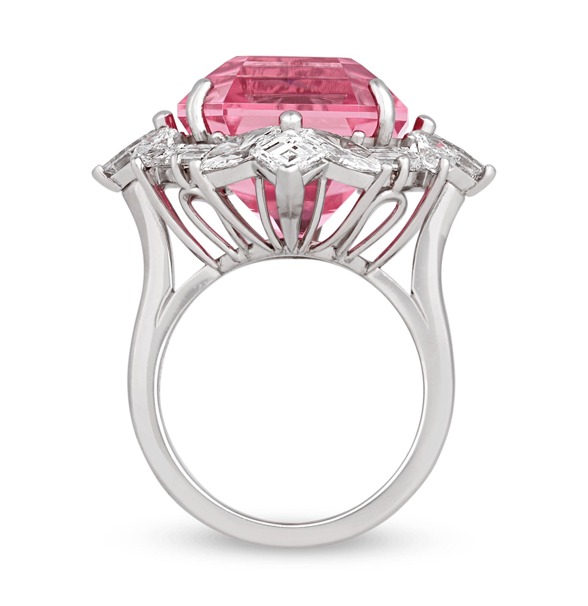 Oscar Heyman Pink Tourmaline Ring, 17.35 Carats