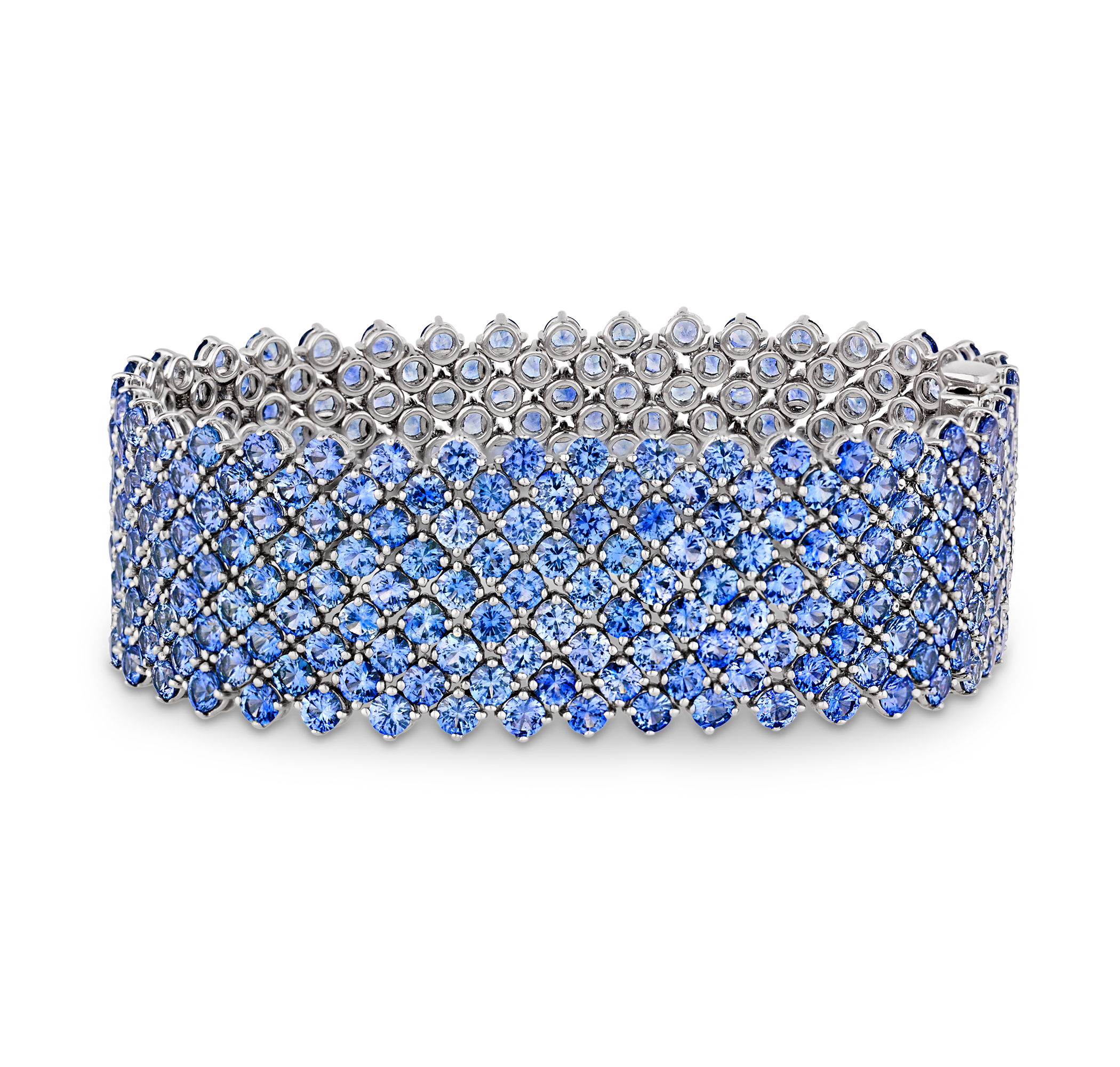 Sapphire Mesh Bracelet, 44.60 Carats