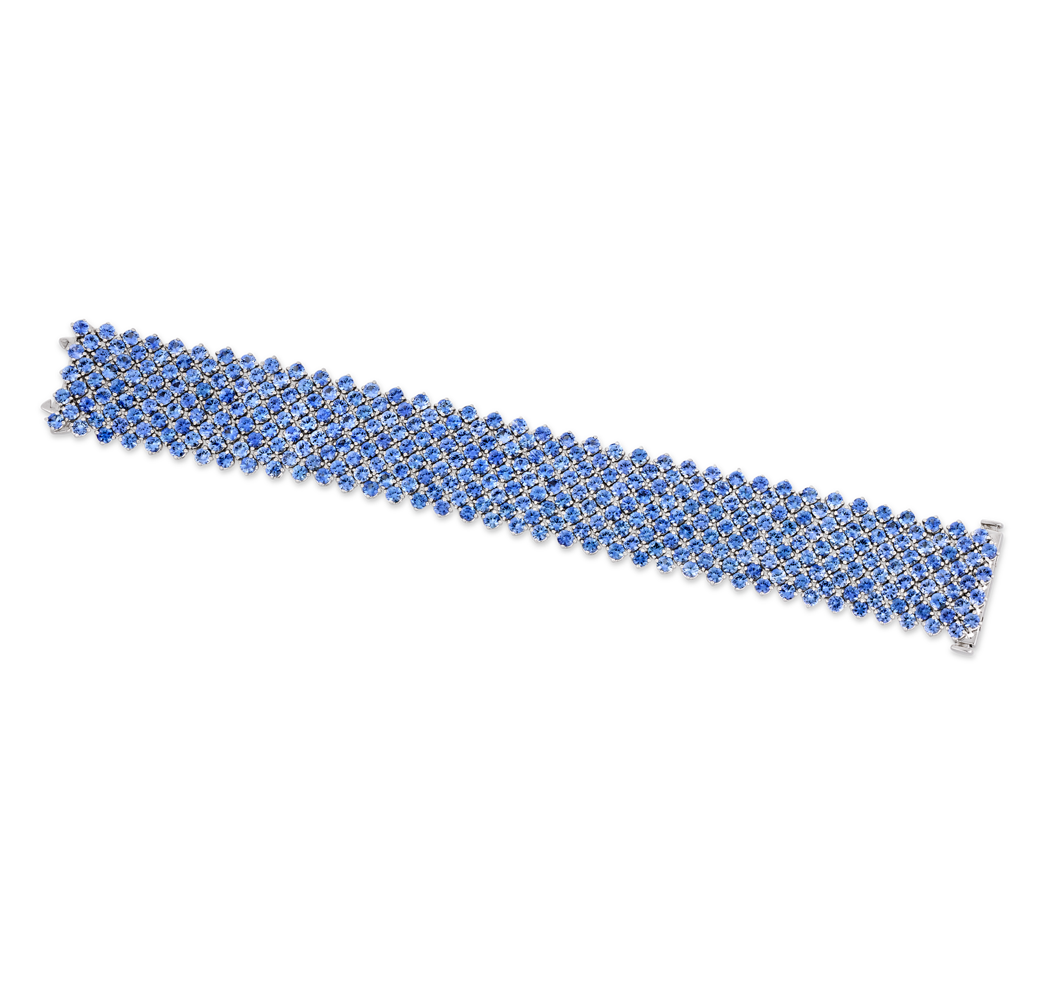 Sapphire Mesh Bracelet, 44.60 Carats