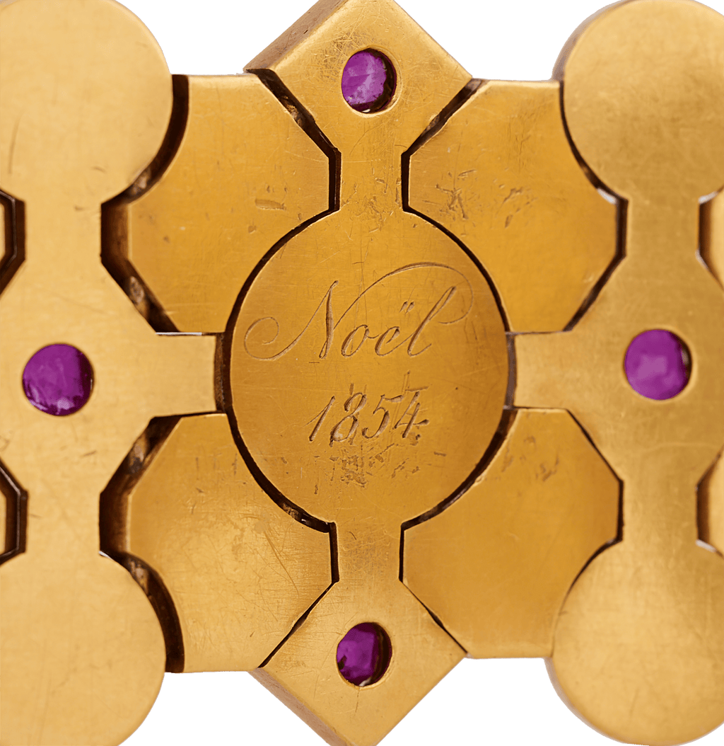 Russian 18K Gold, Diamond and Turquoise Bracelet