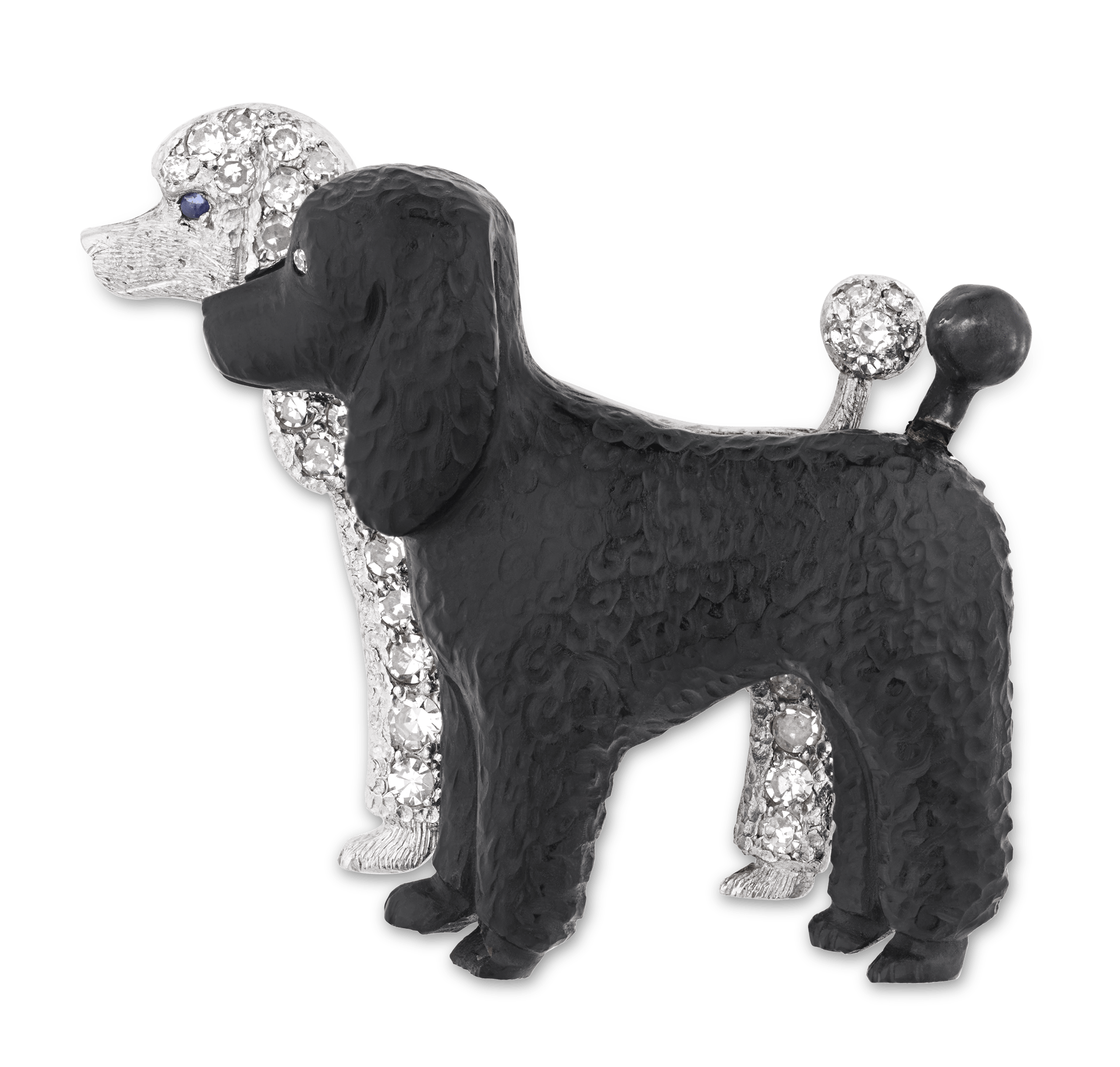 Art Deco Poodle Brooch