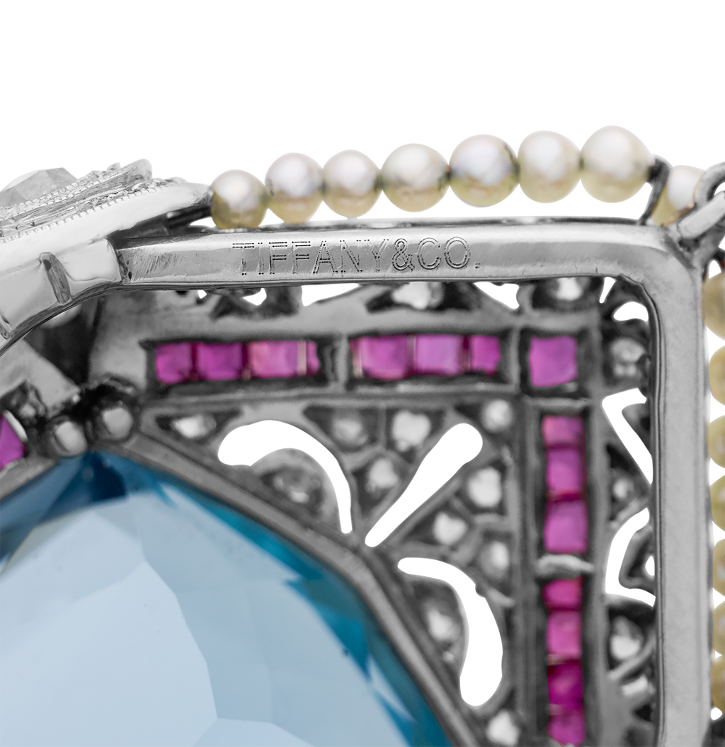 Tiffany & Co. Aquamarine Pendant Necklace, 40.00 carats