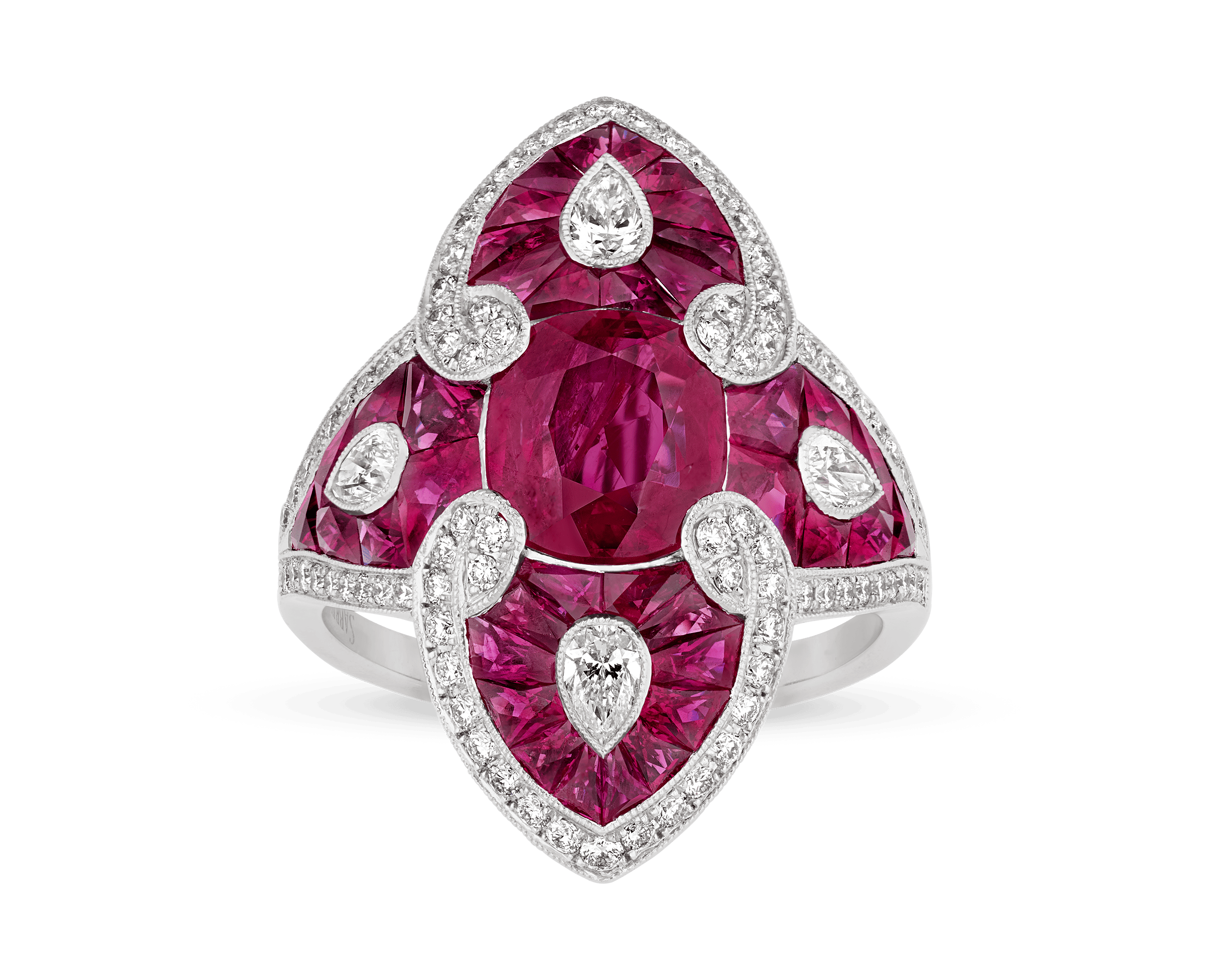 Untreated Burma Ruby Ring, 2.11 Carats
