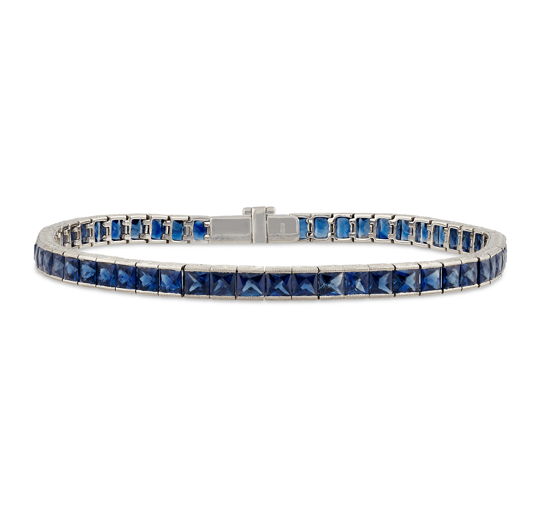 Sapphire Tennis Bracelet, 9.94 Carats