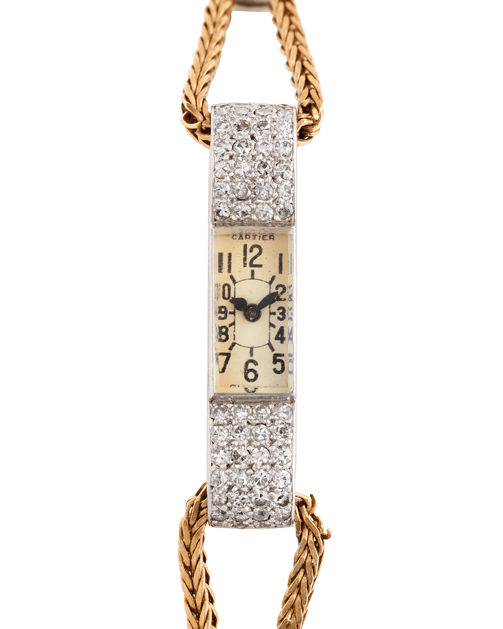 Art Deco Diamond and Gold Cartier Watch