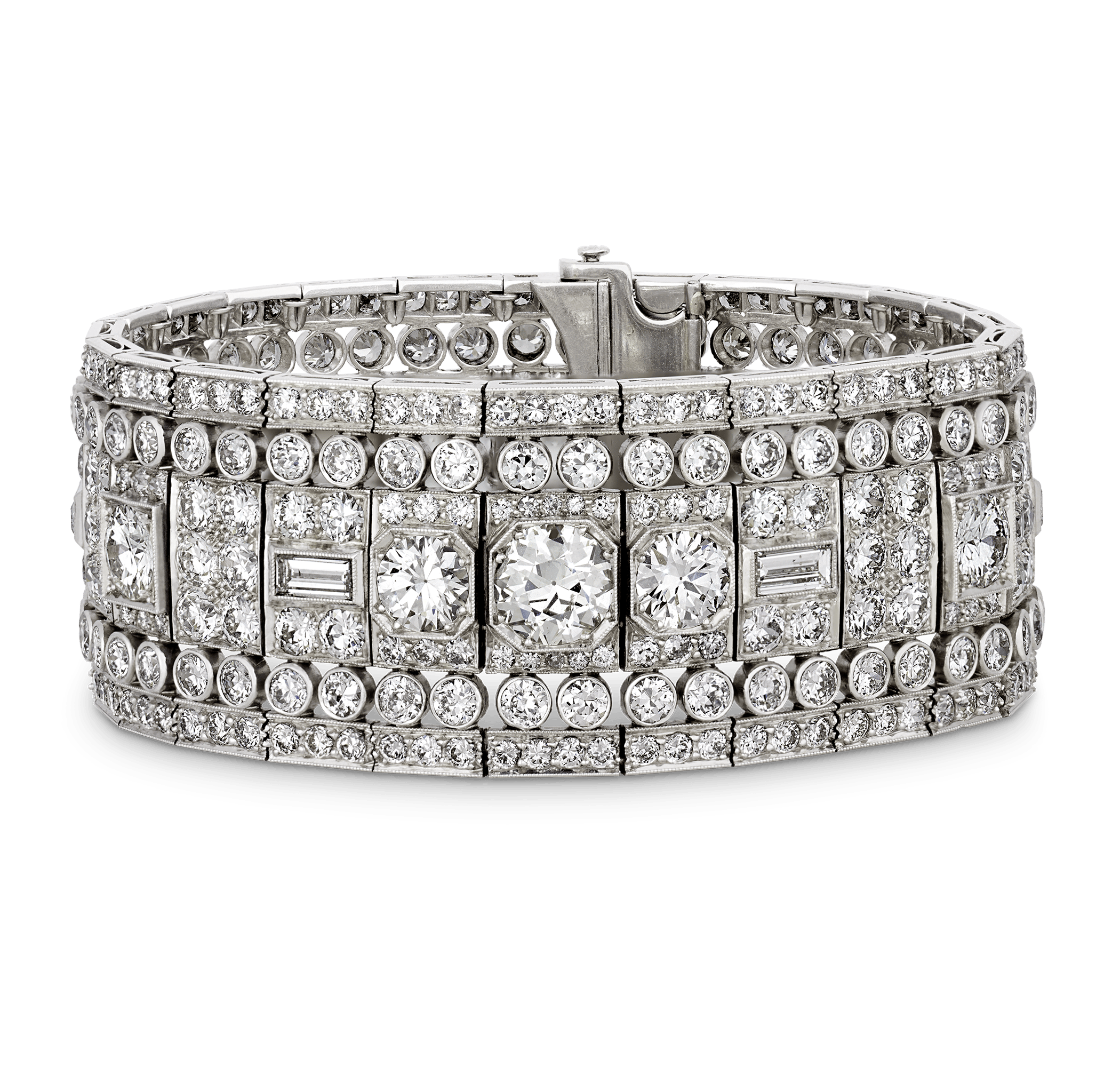 Tiffany & Co. Art Deco Diamond Bracelet, 32.00 Carats