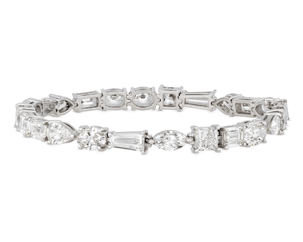 Mixed Shape Diamond Bracelet, 19.01 Carats