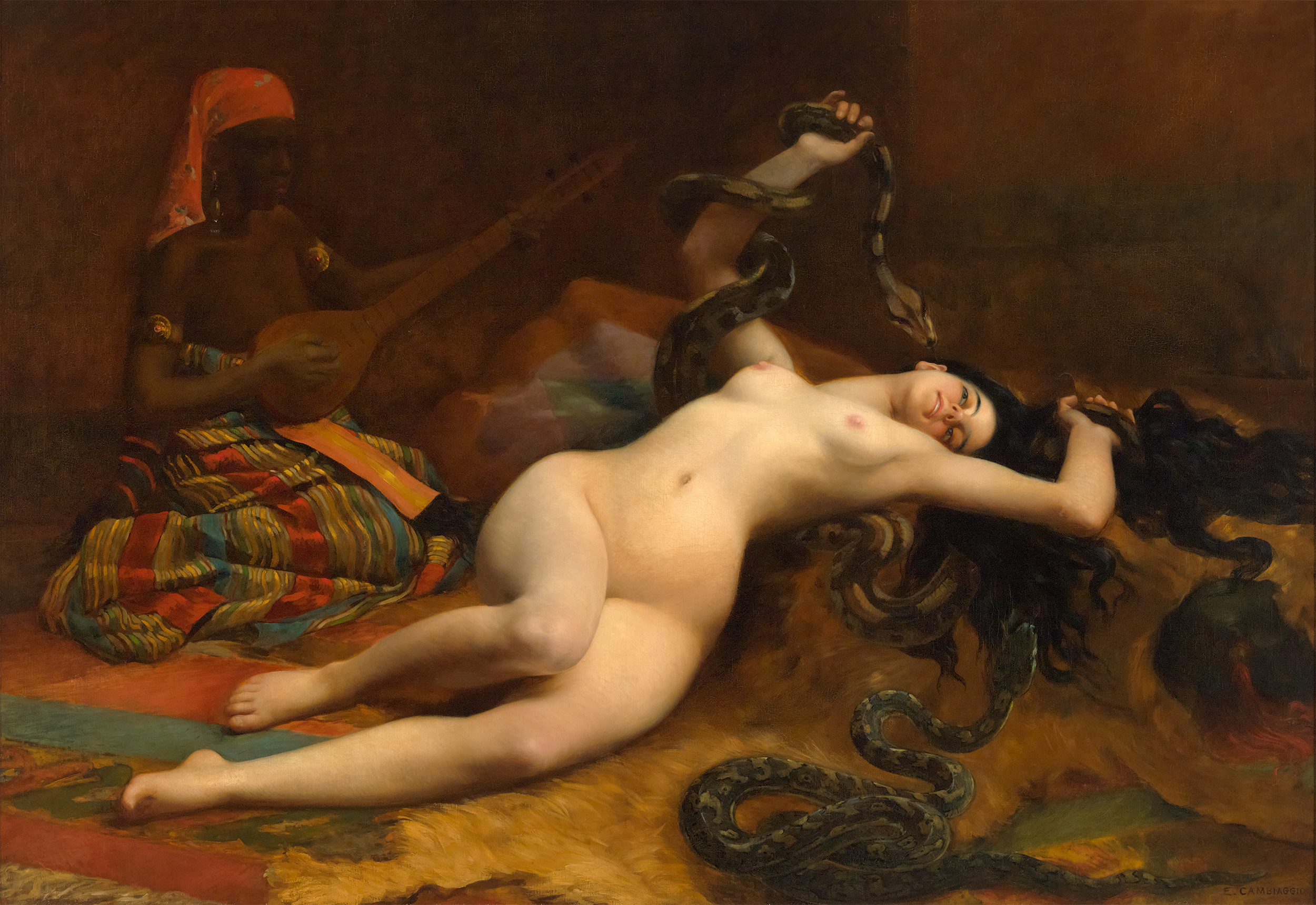 Une charmeuse by Emile Cambiaggio