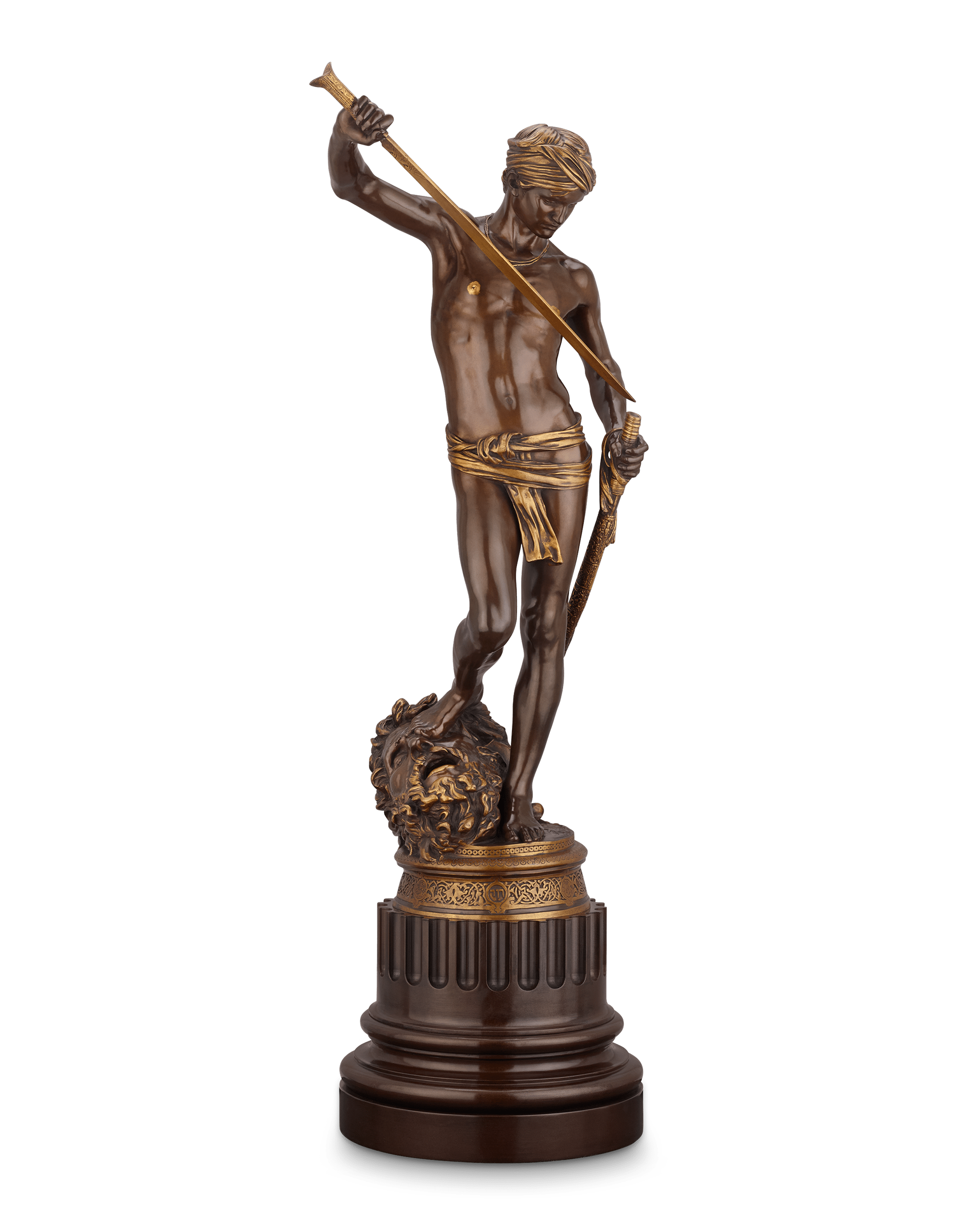 David Vainqueur de Goliath by Marius Jean Antonin Mercié