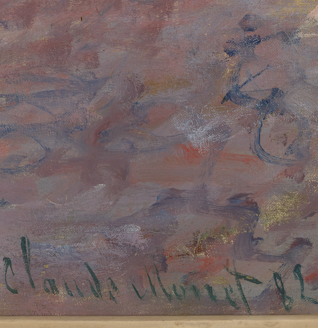 Falaises, temps gris by Claude Monet