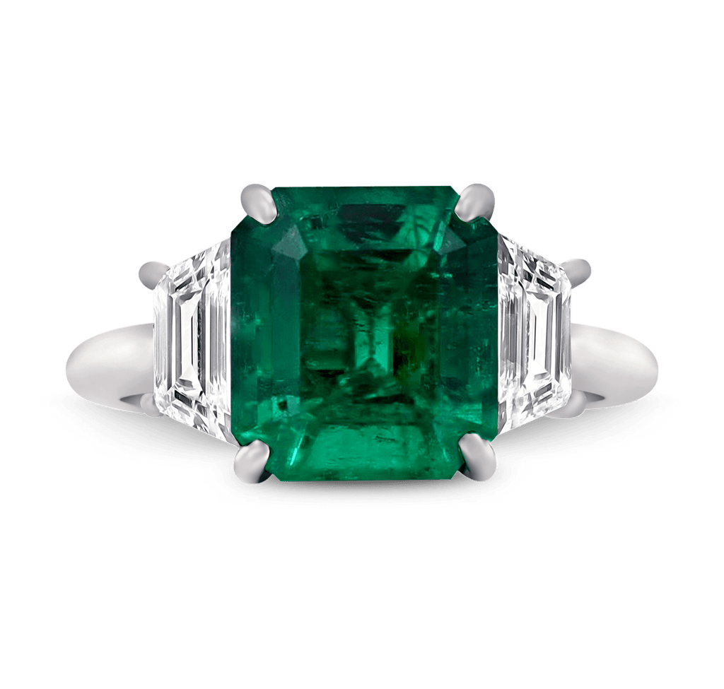 Colombian Emerald Ring, 4.17 Carats