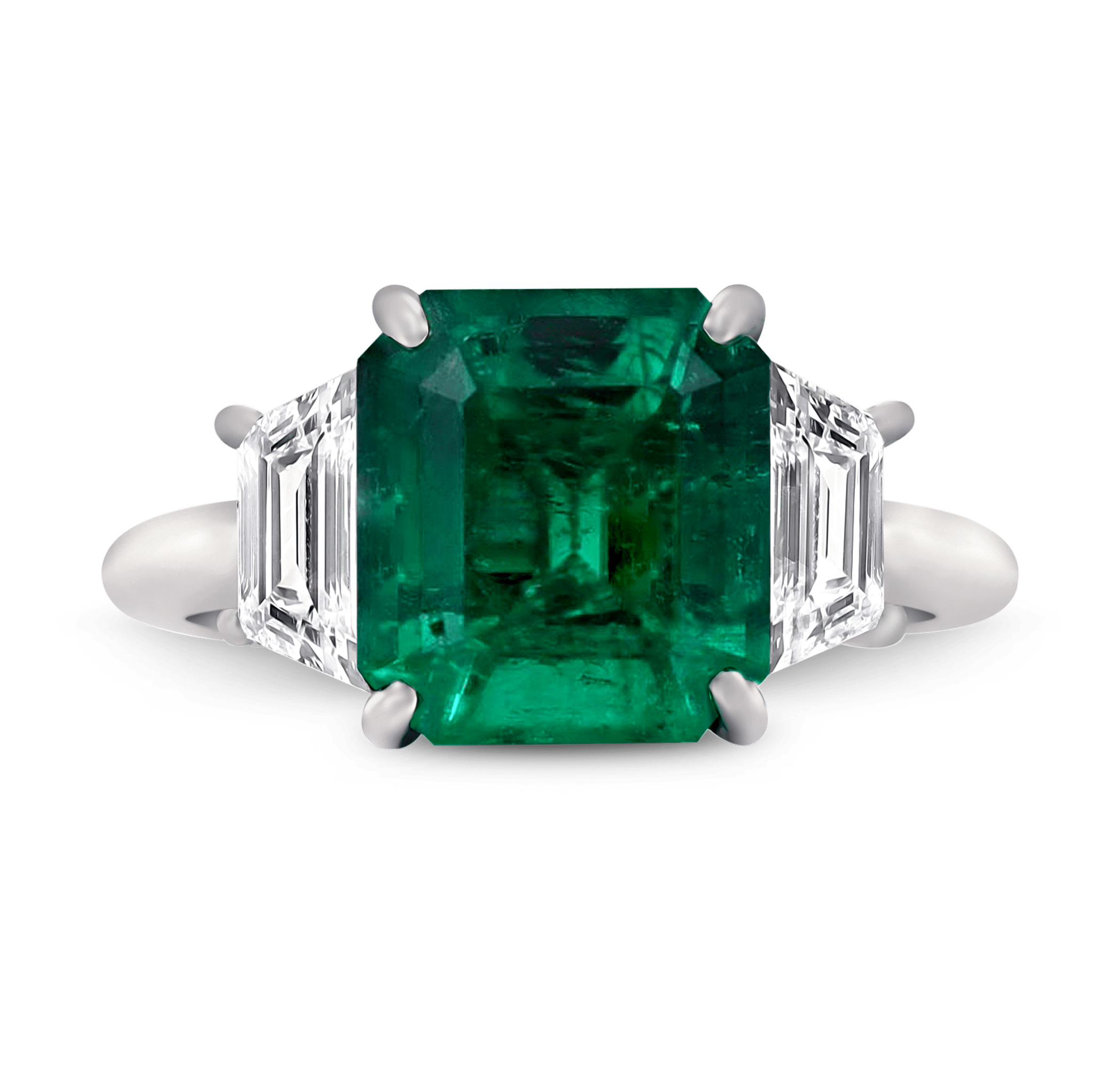 Colombian Emerald Ring, 4.17 Carats