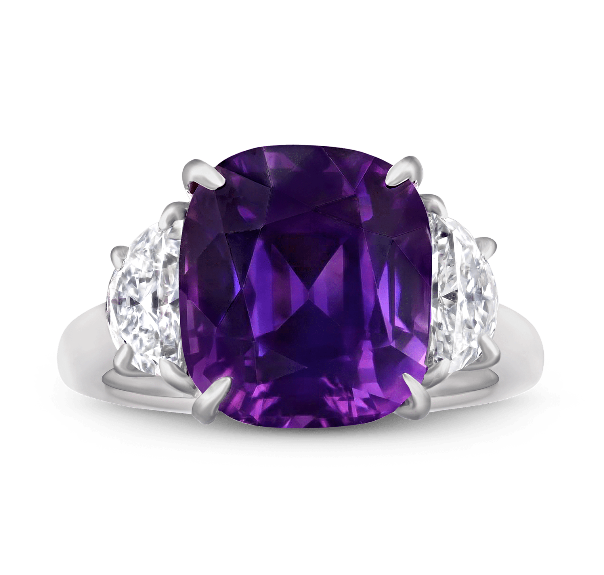Purple Ceylon Sapphire Ring, 9.23 Carats