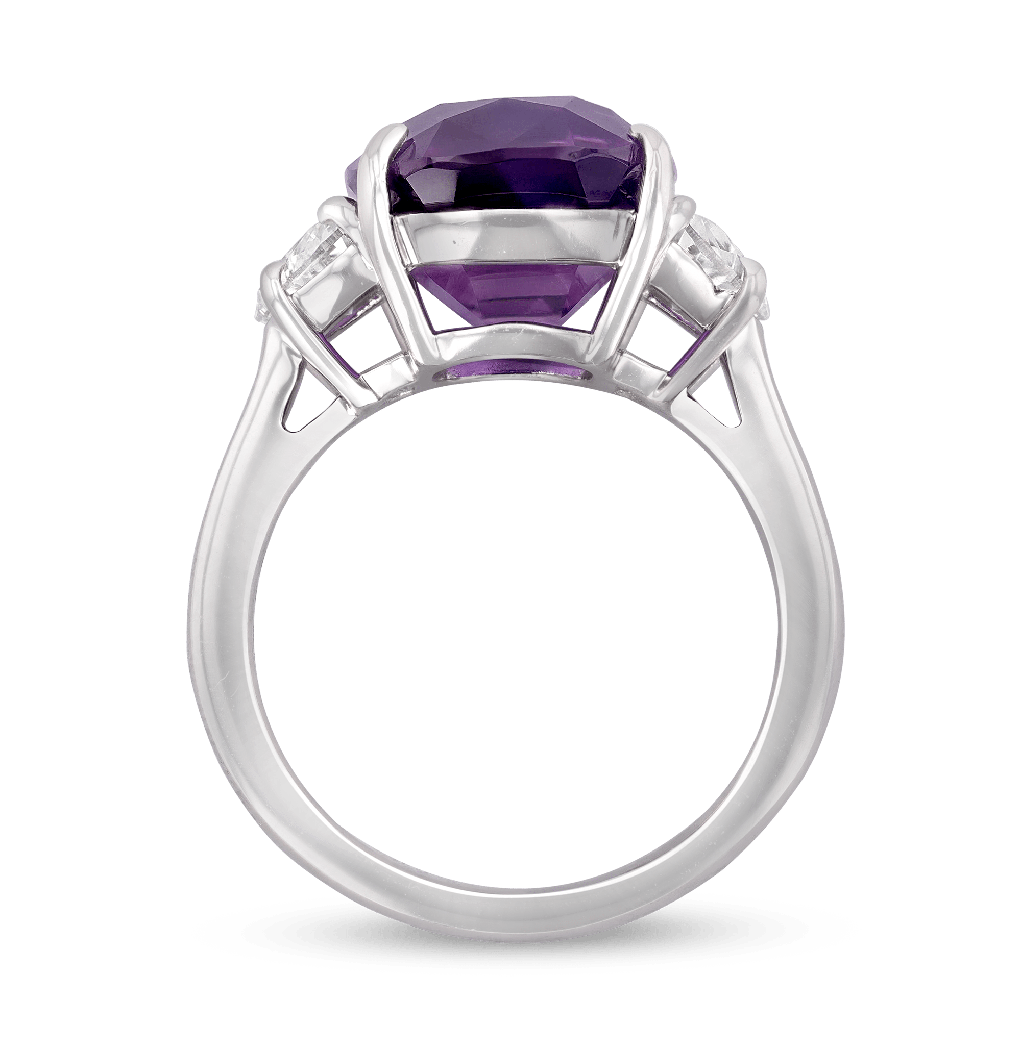 Purple Ceylon Sapphire Ring, 9.23 Carats