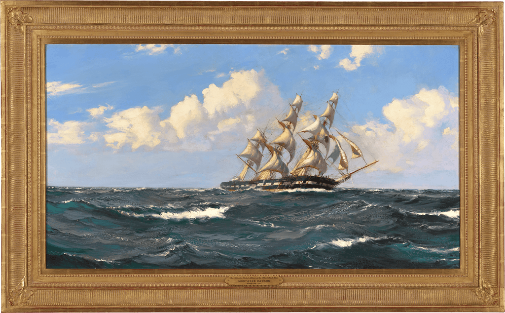 The Atlantic Packet Albion of the Black Ball Line by Montague Dawson