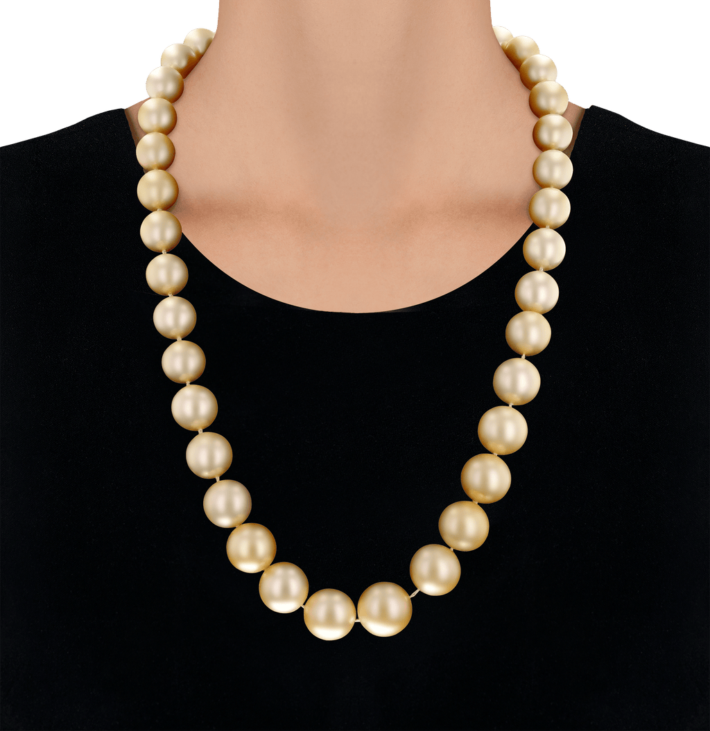 Golden South Sea Pearl Necklace
