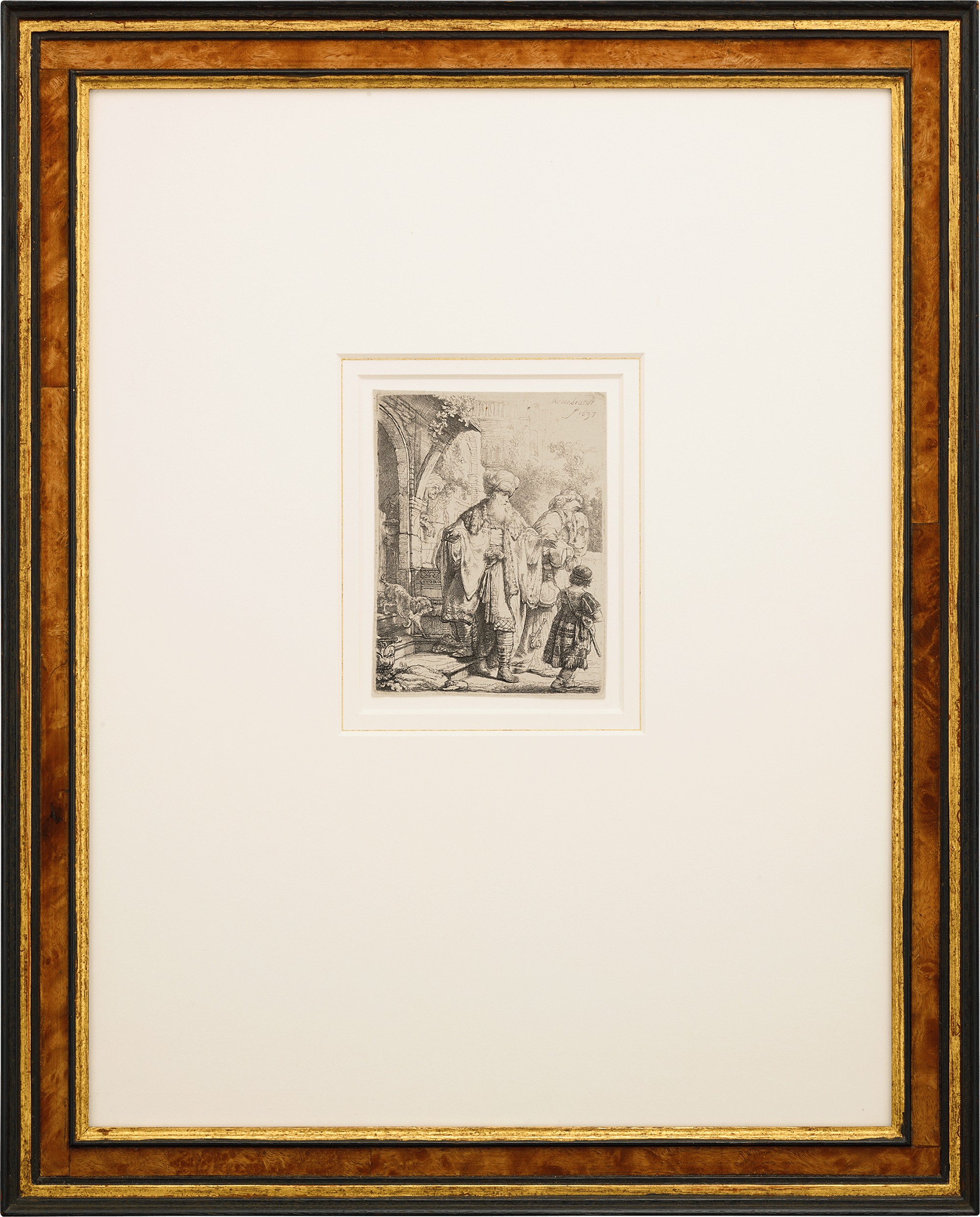 Abraham Casting Out Hagar and Ishmael by Rembrandt van Rijn
